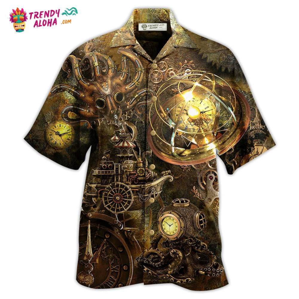 Octopus Steampunk Revolution Hawaiian Shirt – Trendy Aloha
