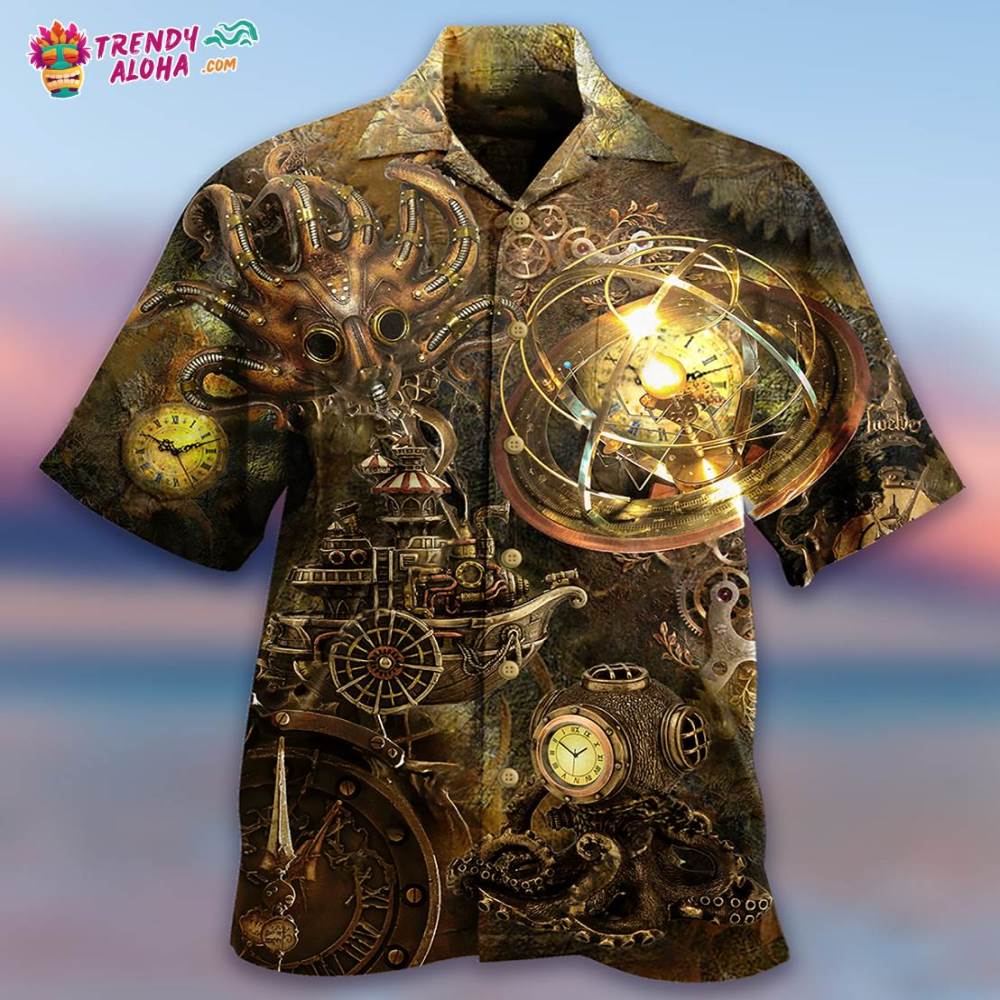 Octopus Steampunk Revolution Hawaiian Shirt – Trendy Aloha