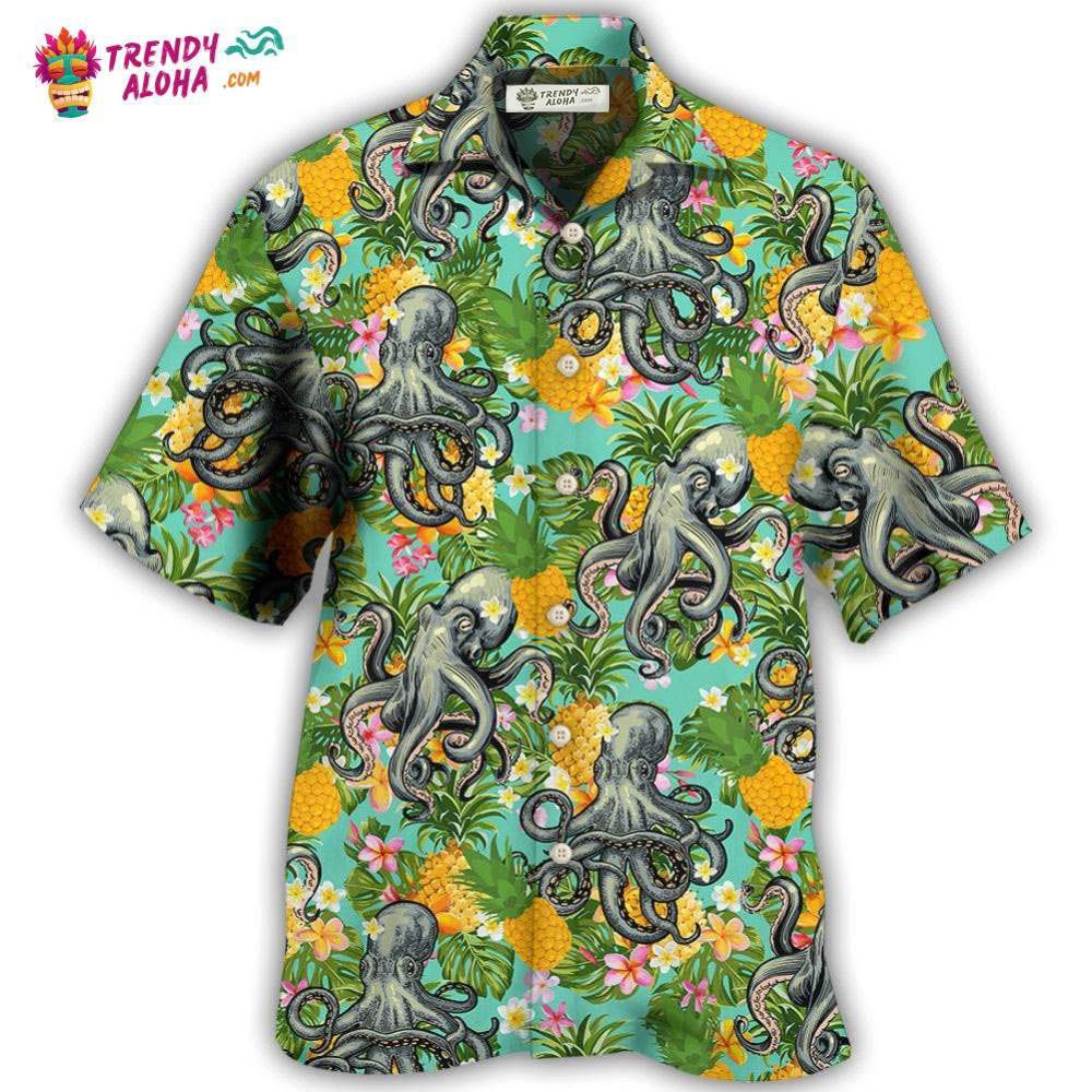 Octopus Tropical Peace Life Style Hawaiian Shirt – Trendy Aloha