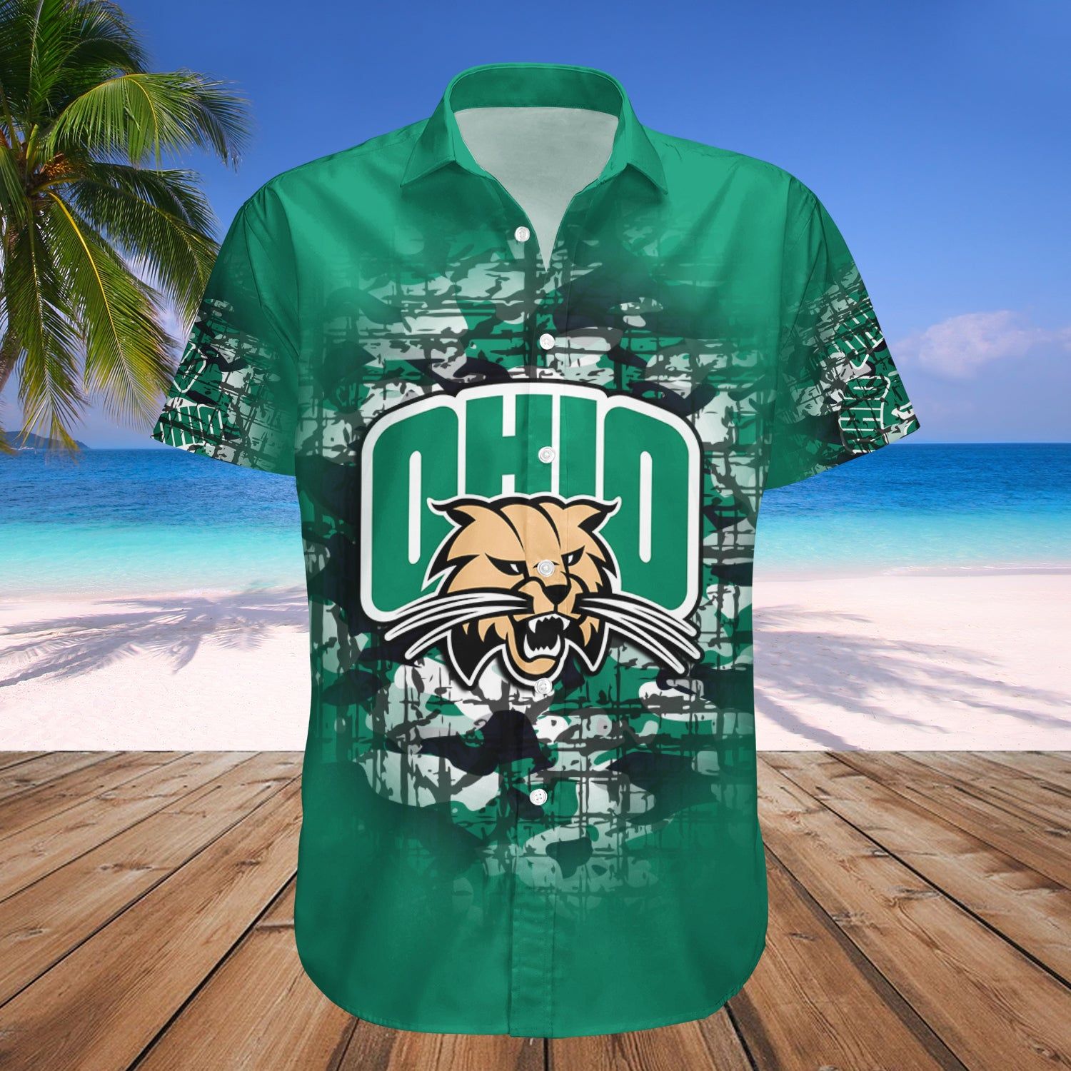 Ohio Bobcats Hawaii Shirt Camouflage Vintage – NCAA
