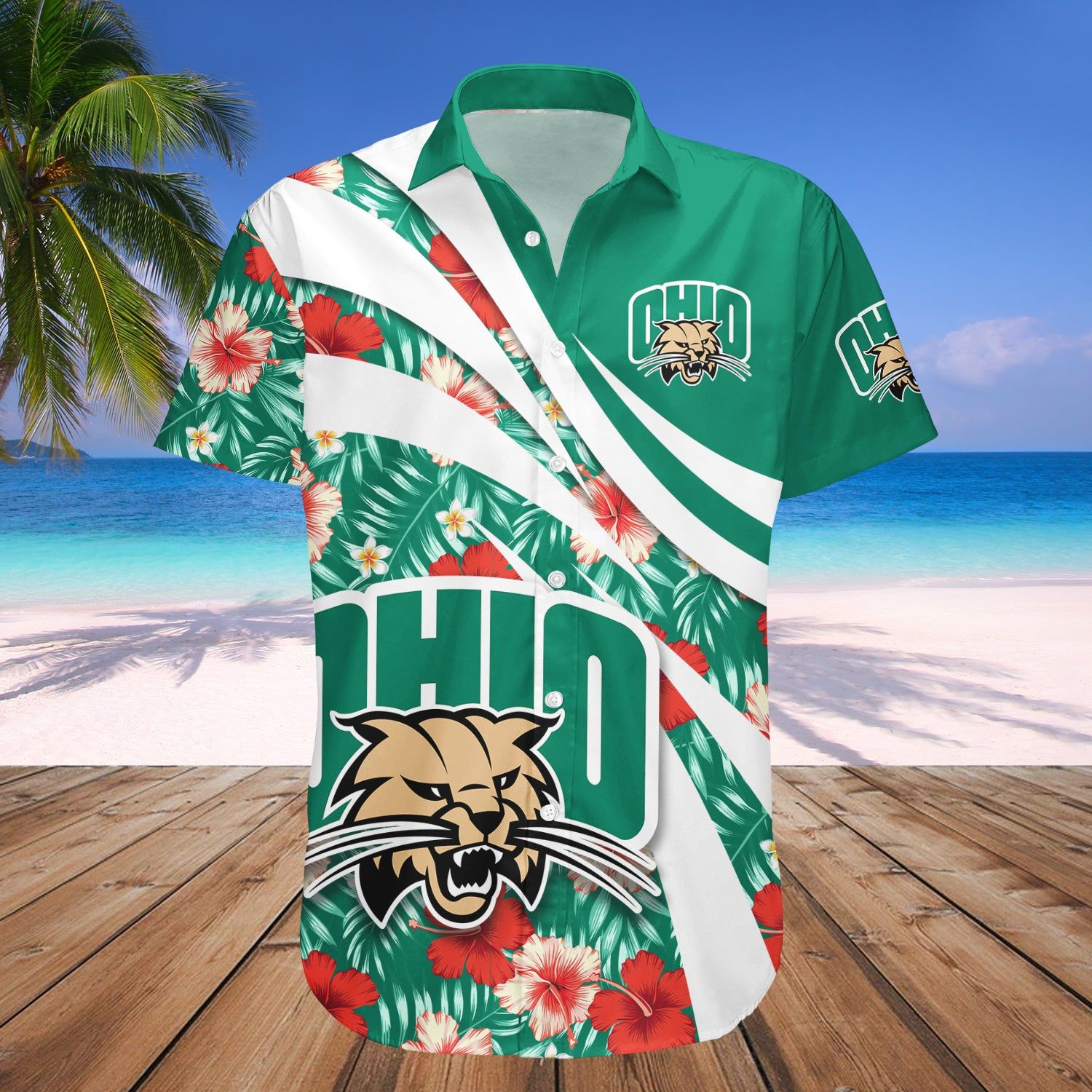 Ohio Bobcats Hawaii Shirt Hibiscus Sport Style – NCAA