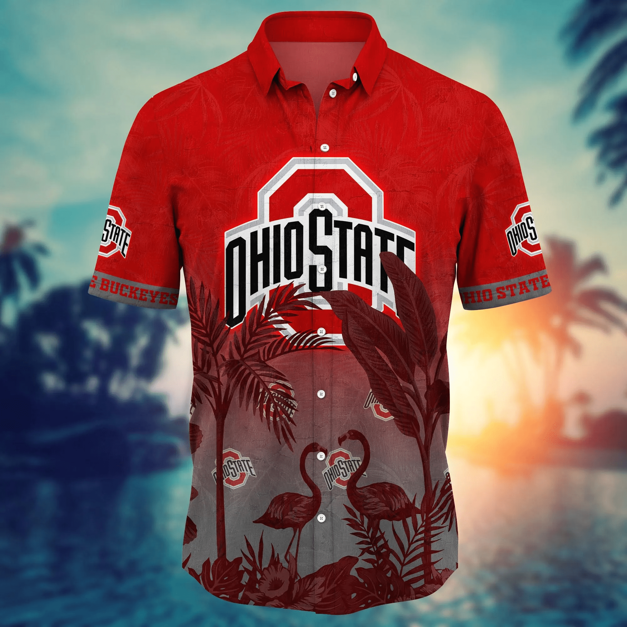 Ohio State Buckeyes NCAA Hawaiian Shirt Brightnesstime Aloha Shirt
