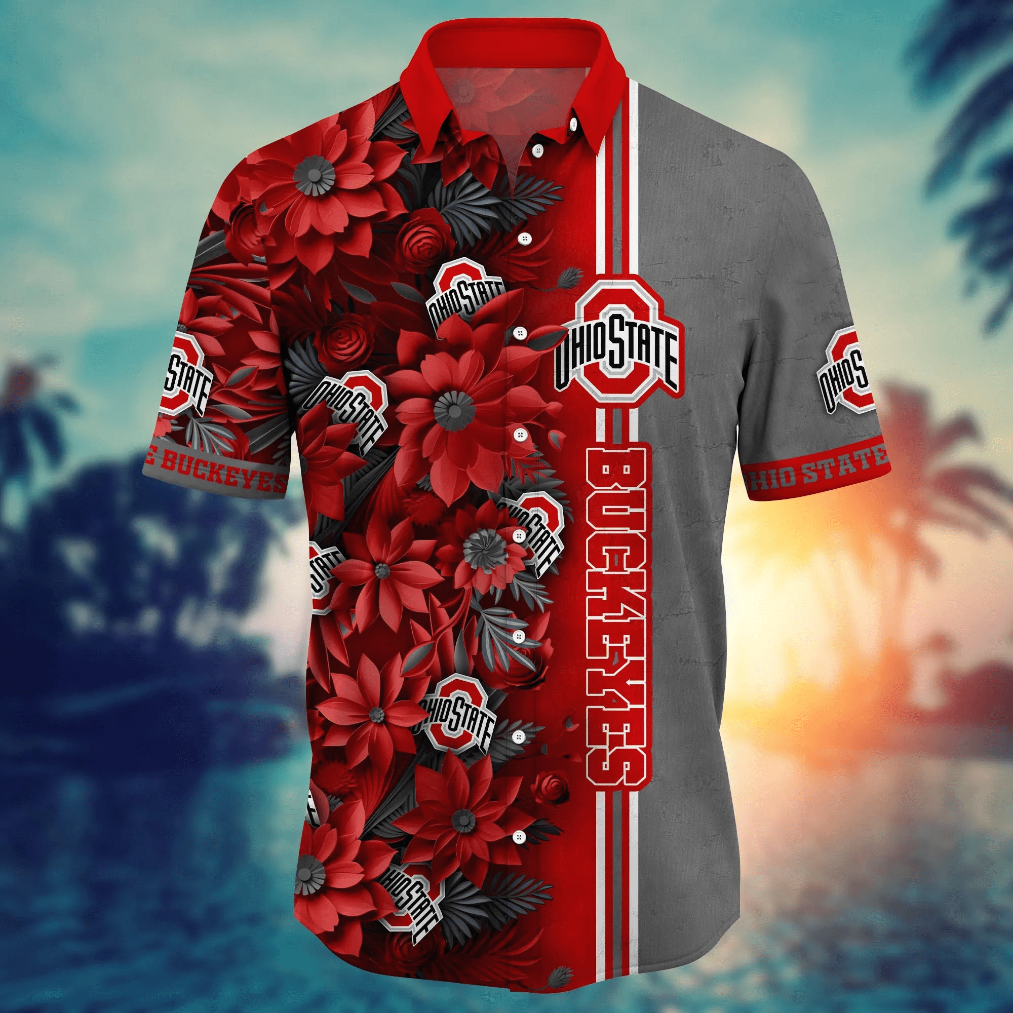Ohio State Buckeyes NCAA Hawaiian Shirt Custom Ice Cream Season Aloha Shirt