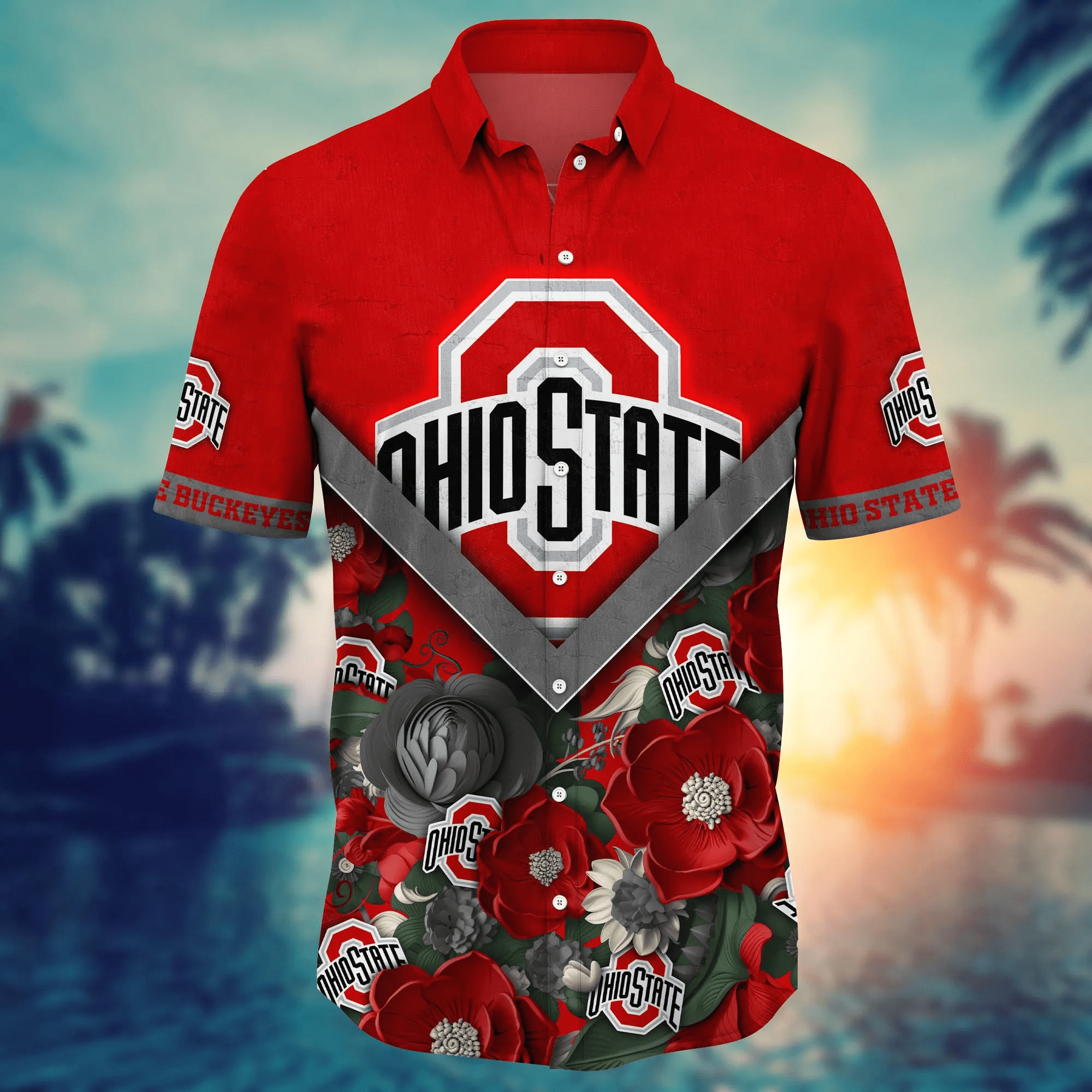 Ohio State Buckeyes NCAA Hawaiian Shirt Custom Pool Parties Aloha Shirt