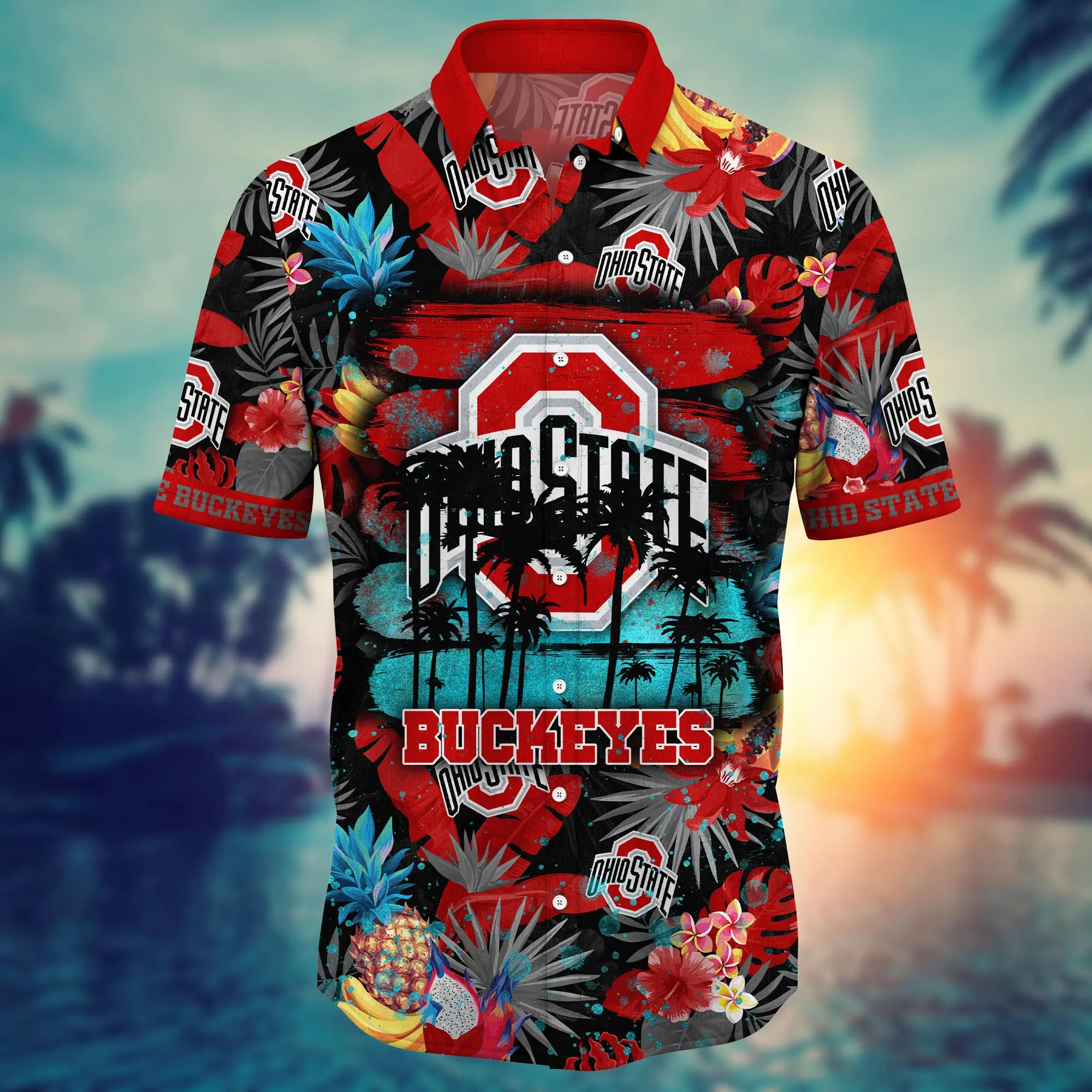 Ohio State Buckeyes NCAA Hawaiian Shirt Hot Season Aloha Shirt