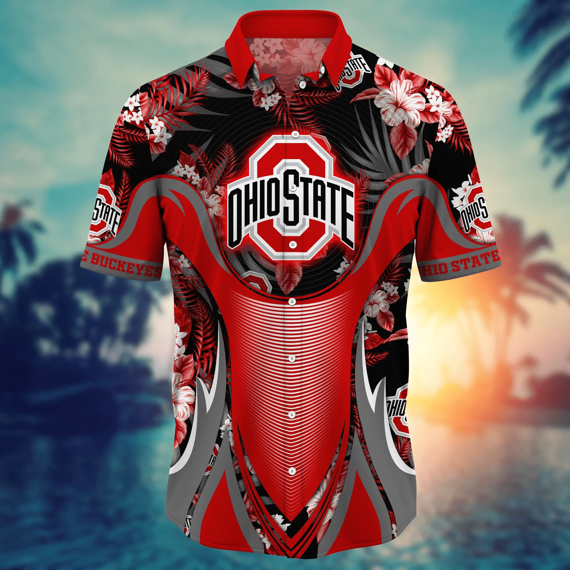 Ohio State Buckeyes NCAA Hawaiian Shirt Mosquito Bites Aloha Shirt