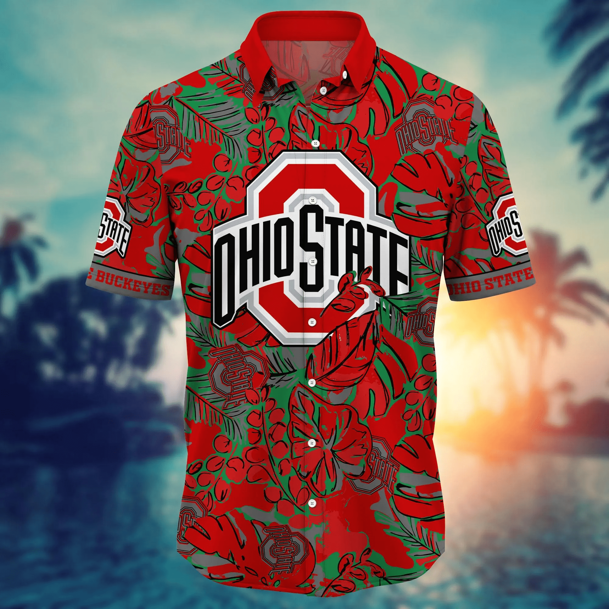 Ohio State Buckeyes NCAA Hawaiian Shirt Summer Camps Aloha Shirt