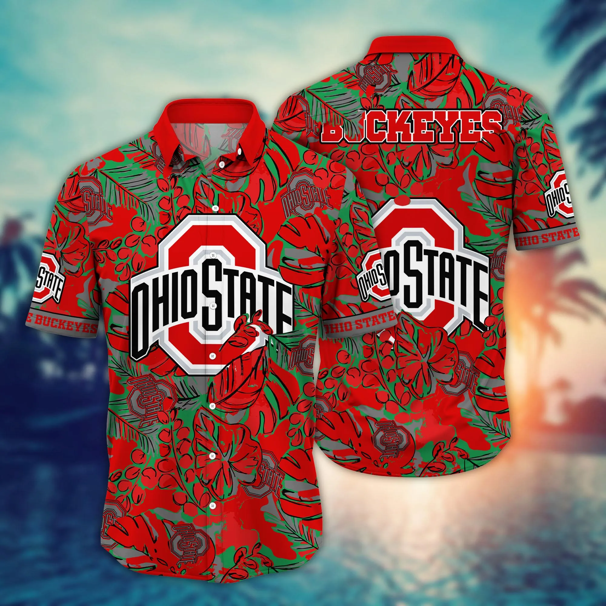 Ohio State Buckeyes NCAA Hawaiian Shirt Summer Camps Aloha Shirt Ohio State Buckeyes NCAA Hawaiian Shirt Summer Camps Aloha Shirt
