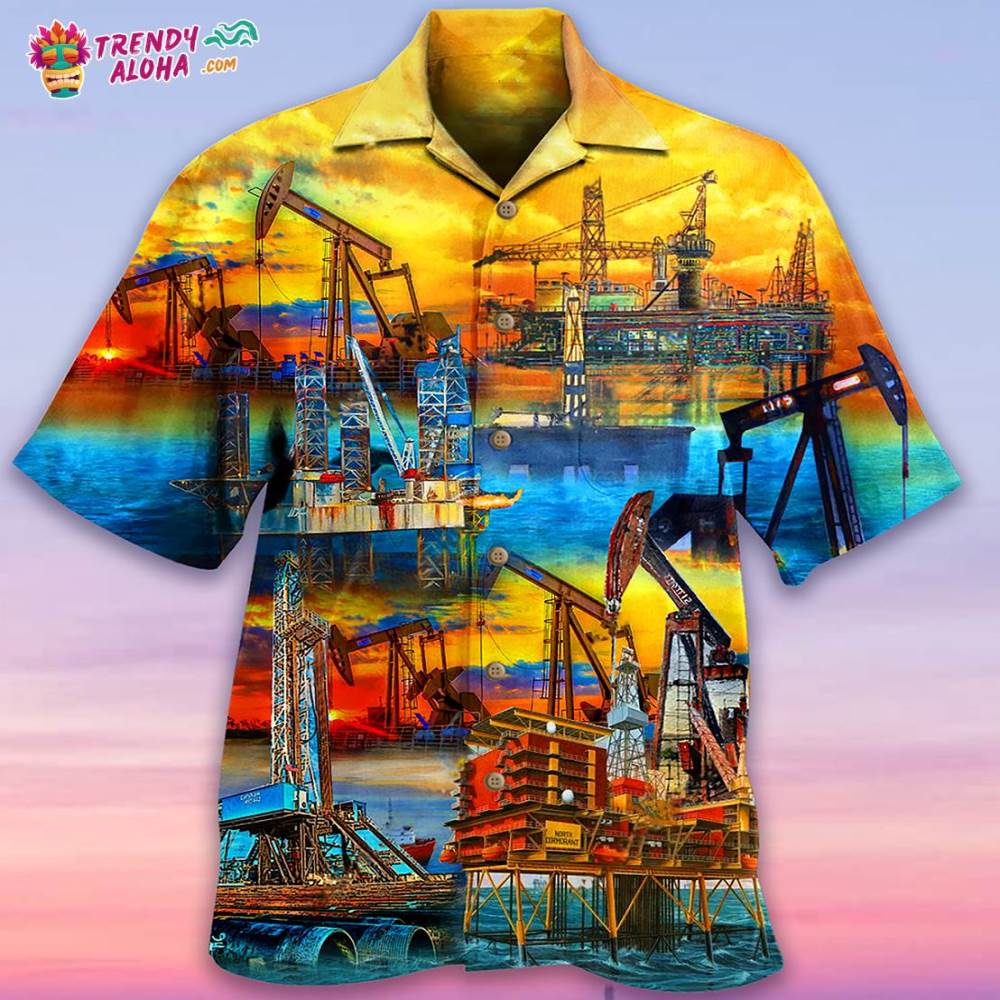 Oil Sunset At The Oil Field Hawaiian Shirt – Trendy Aloha