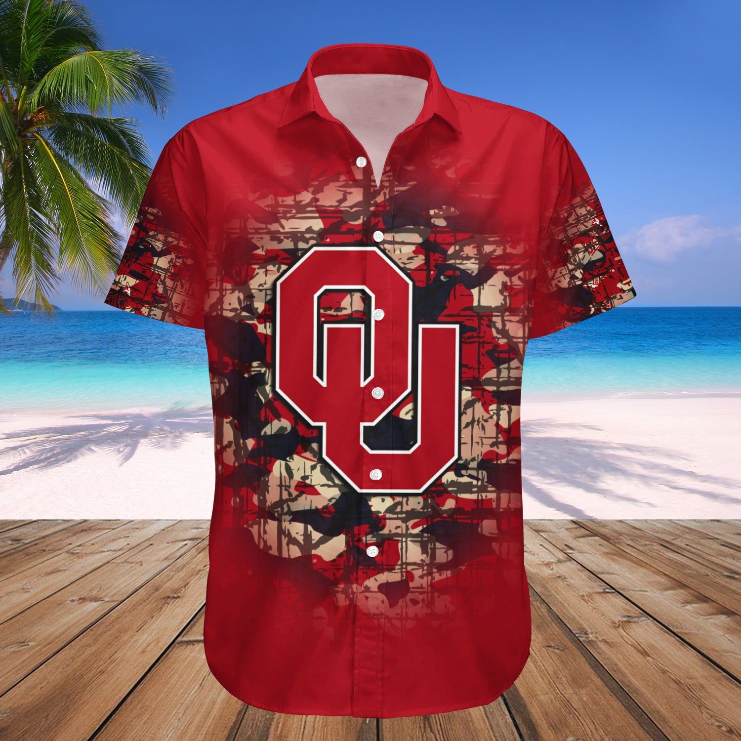 Oklahoma Sooners Hawaii Shirt Camouflage Vintage – NCAA