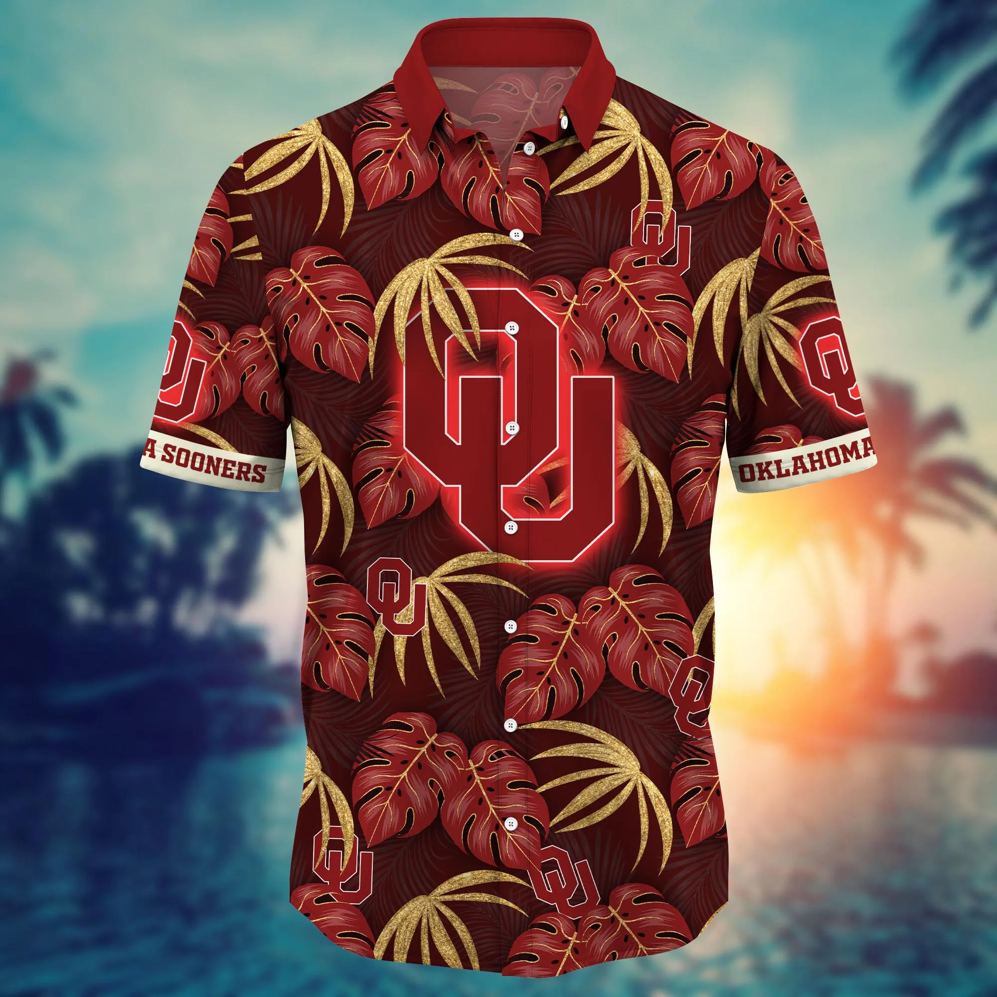 Oklahoma Sooners NCAA Hawaiian Shirt Festivals Tournament Play Shirts