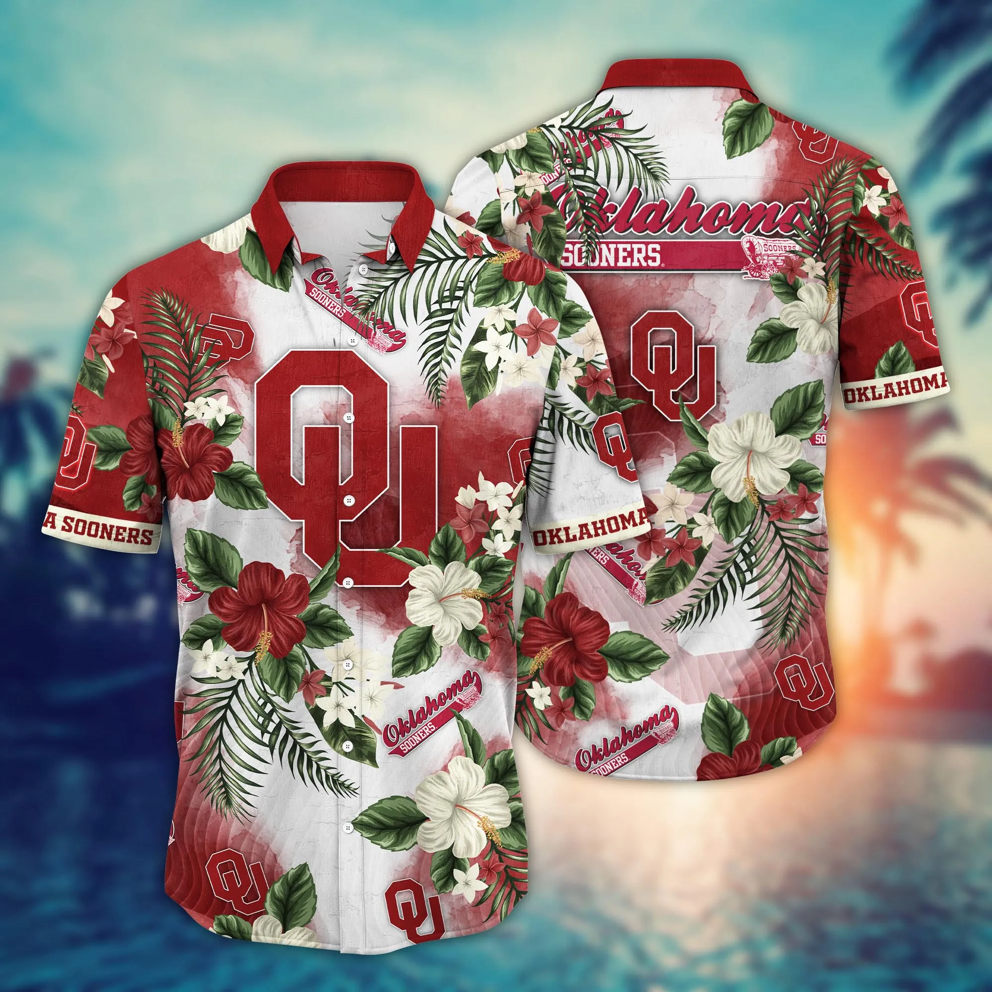 Oklahoma Sooners NCAA Hawaiian Shirt Shortstime Aloha Shirt Oklahoma Sooners NCAA Hawaiian Shirt Shortstime Aloha Shirt