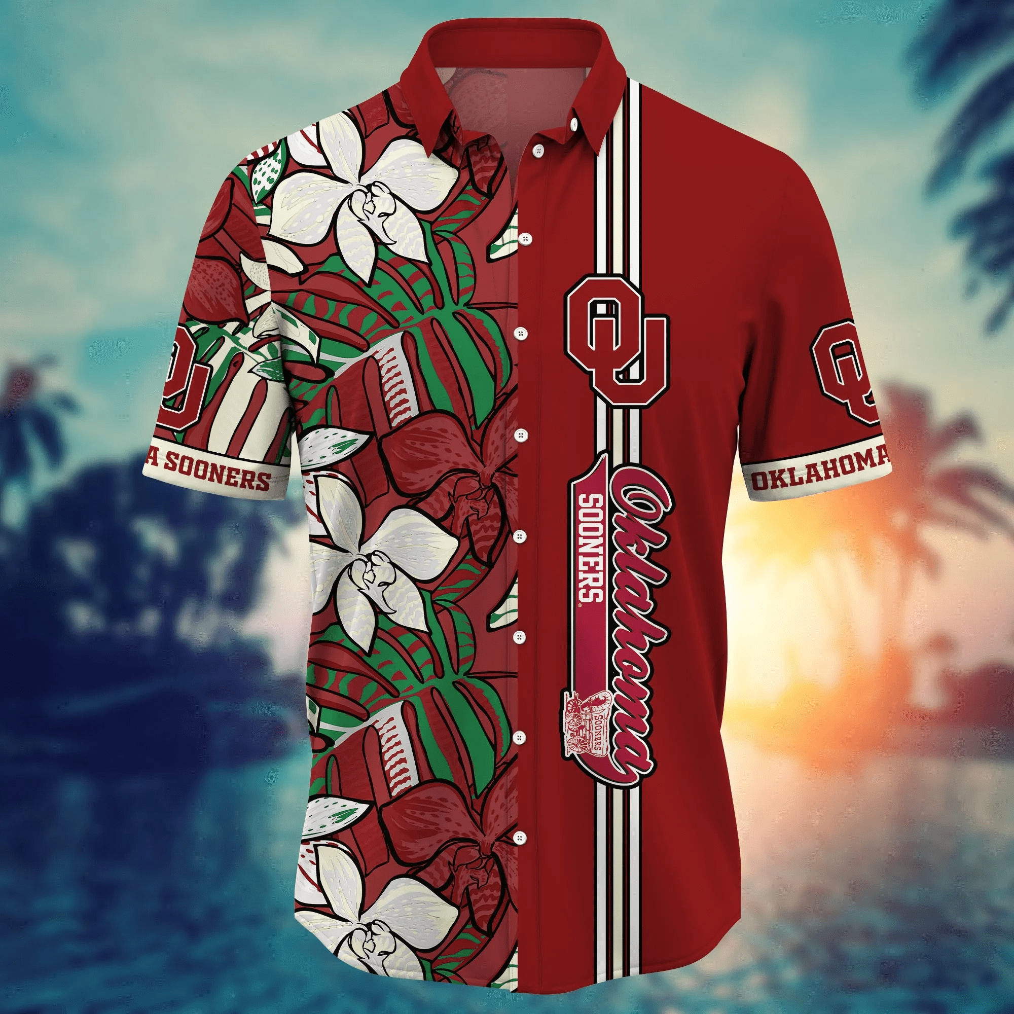 Oklahoma Sooners NCAA Hawaiian Shirt Starry Nights Aloha Shirt