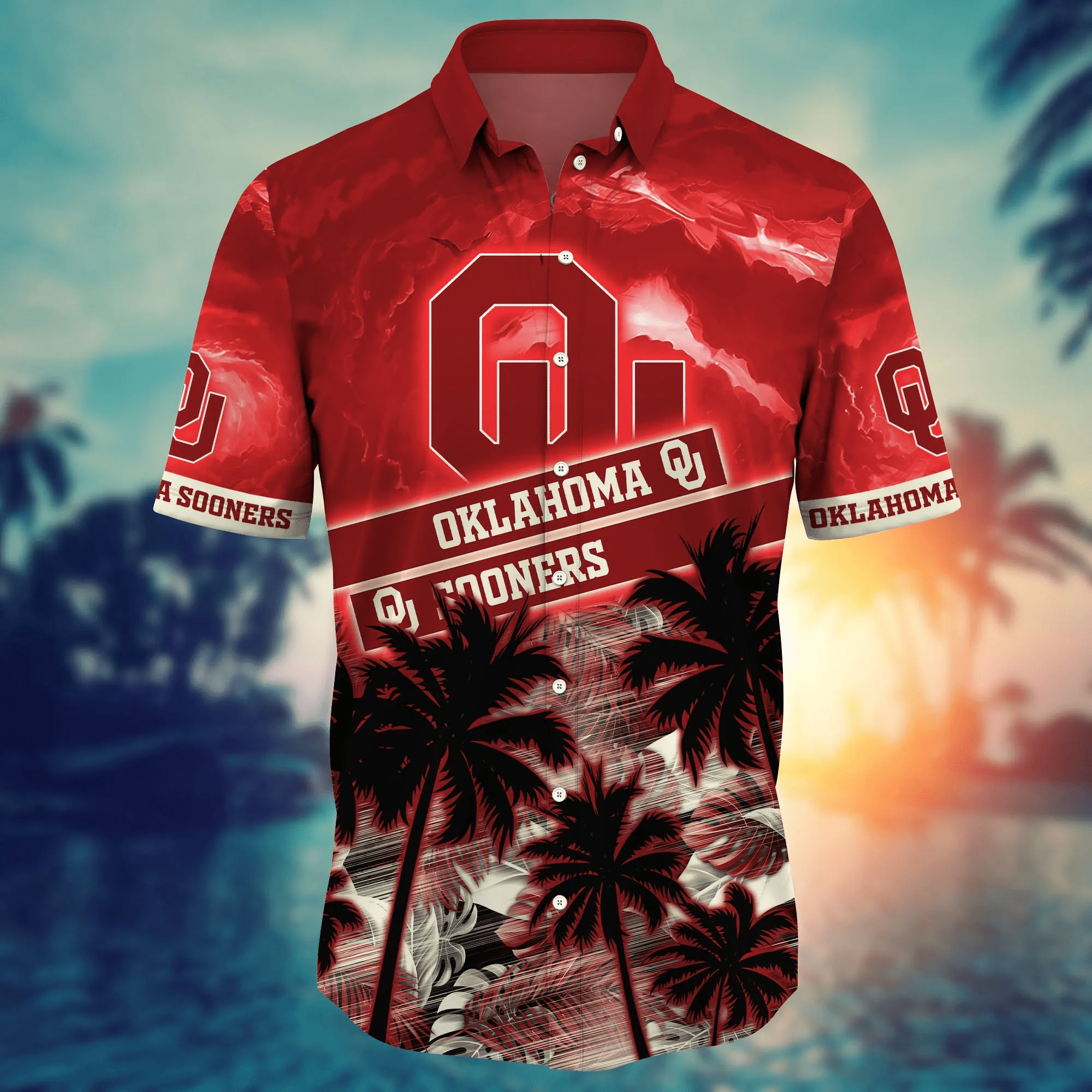 Oklahoma Sooners NCAA Hawaiian Shirt Sunlit Aloha Shirt
