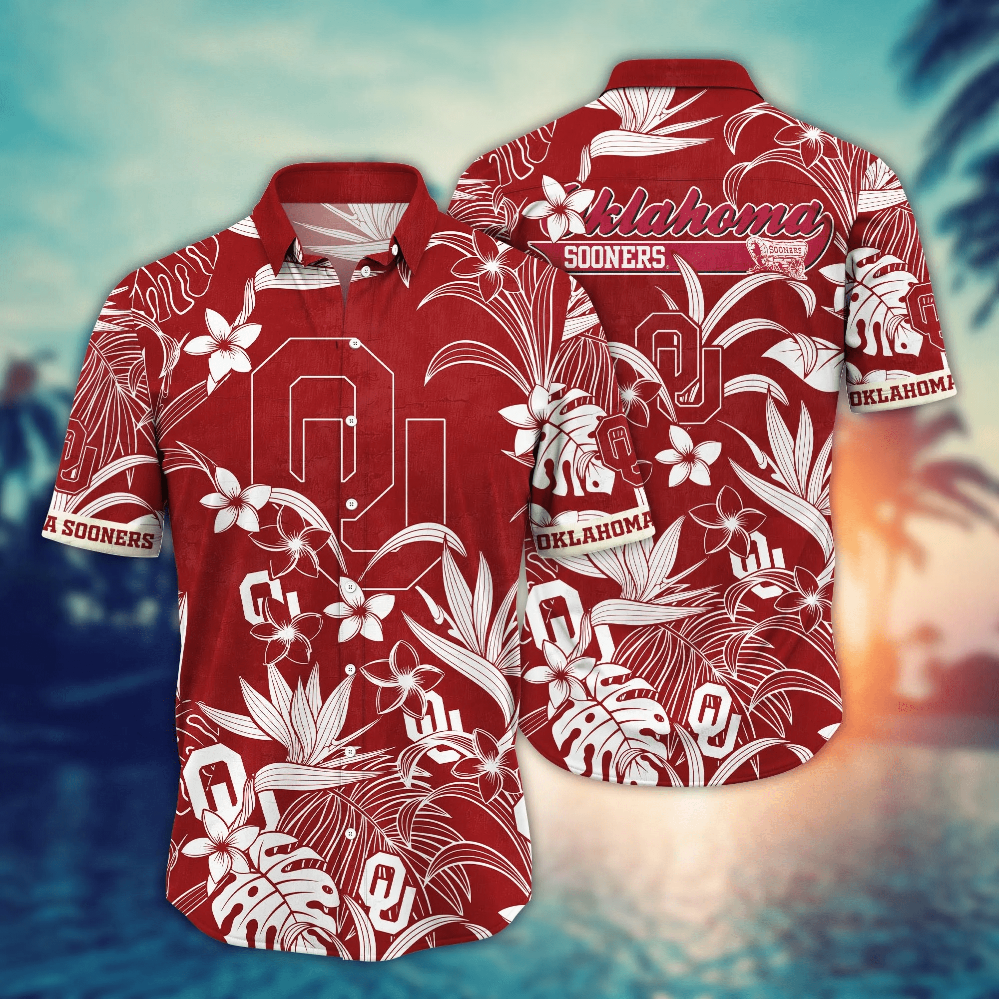 Oklahoma Sooners NCAA Hawaiian Shirt Tanningtime Aloha Shirt Oklahoma Sooners NCAA Hawaiian Shirt Tanningtime Aloha Shirt