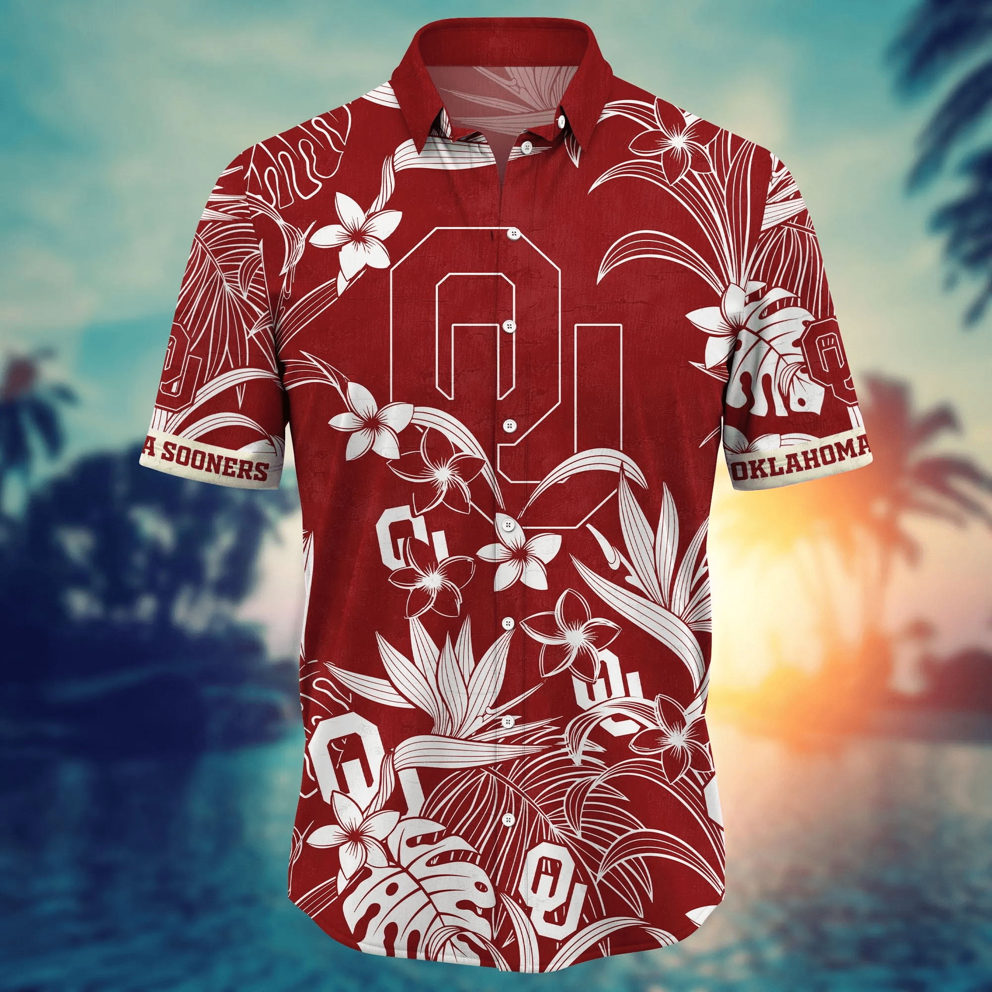 Oklahoma Sooners NCAA Hawaiian Shirt Tanningtime Aloha Shirt