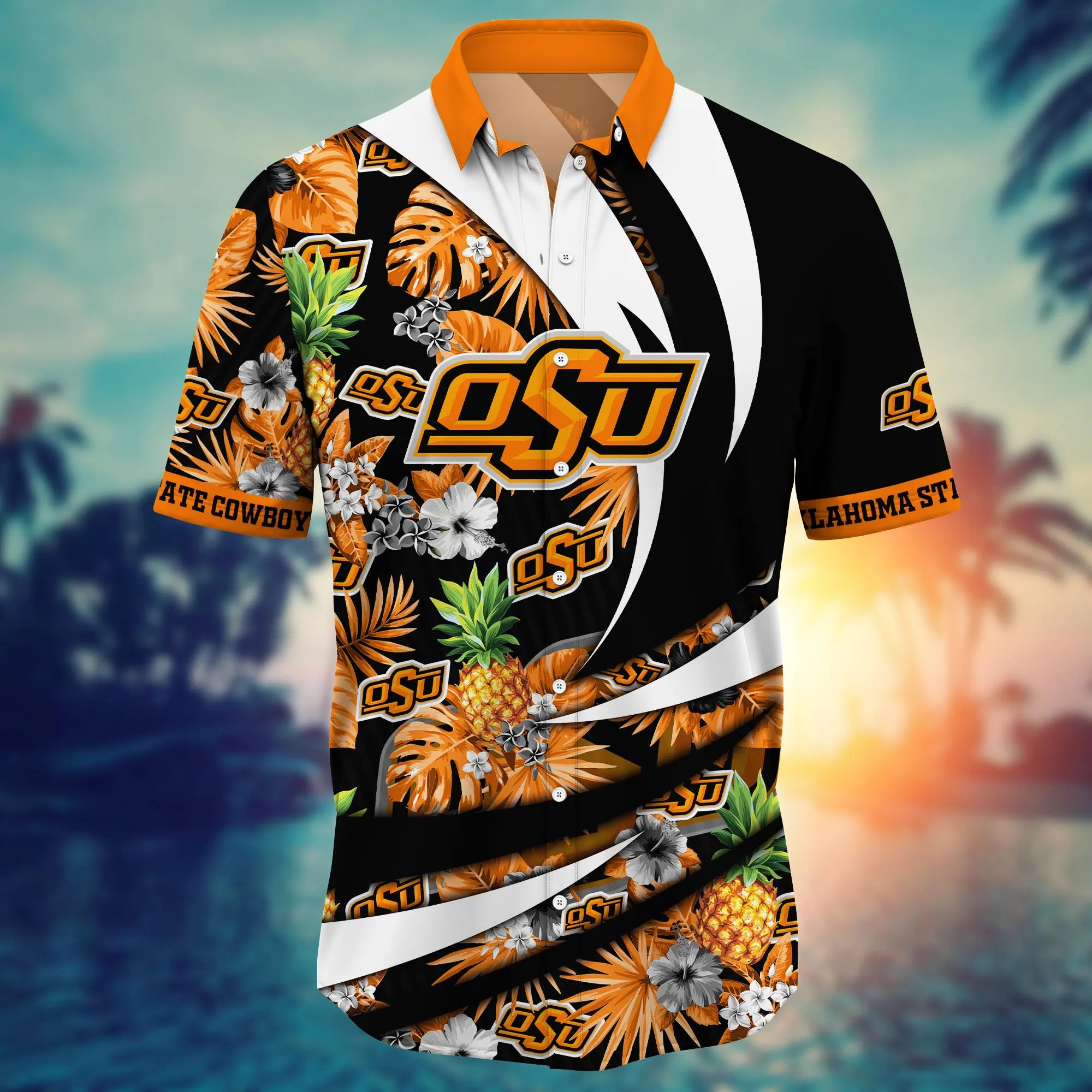 Oklahoma State Cowboys NCAA Hawaiian Shirt Pool Days Aloha Shirt