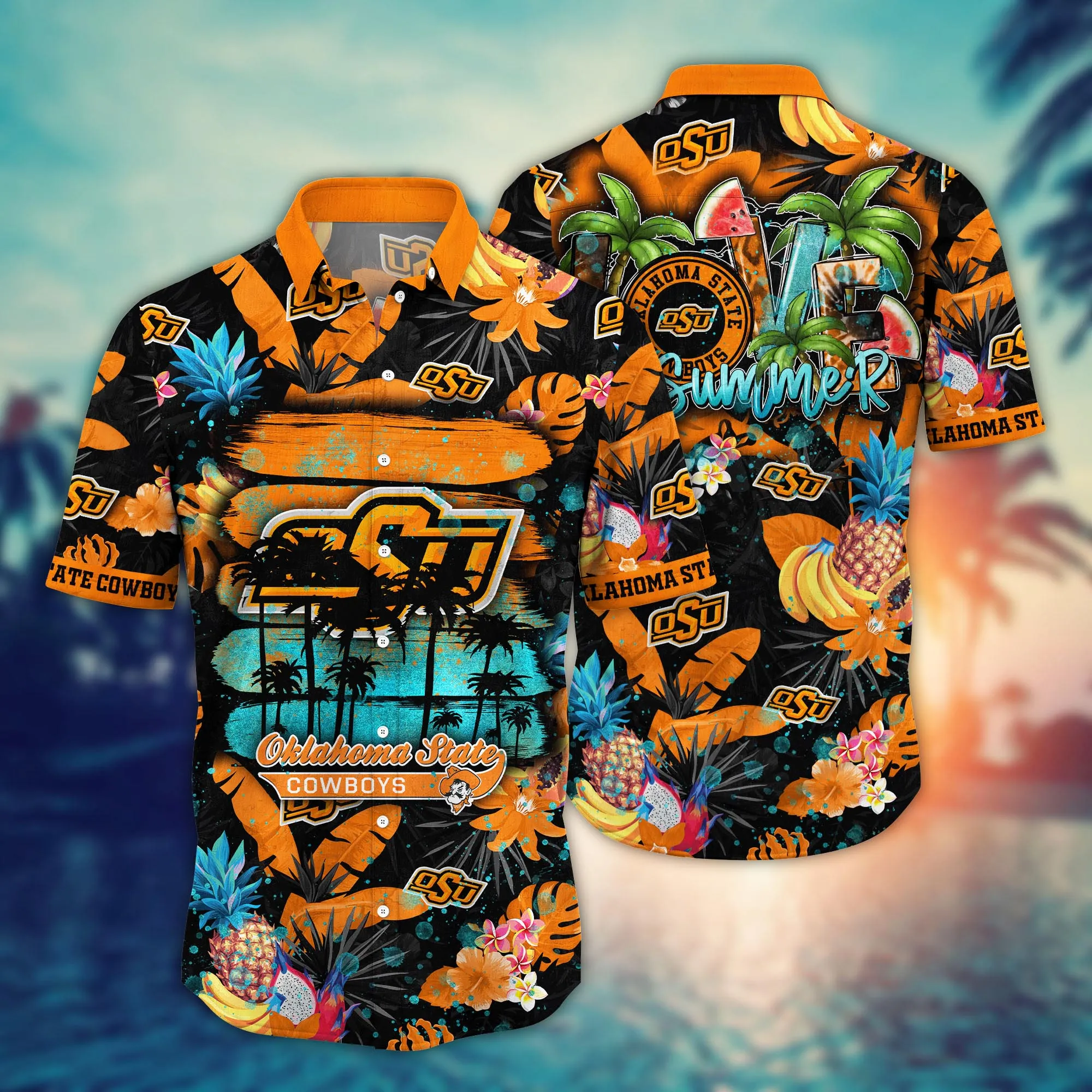 Oklahoma State Cowboys NCAA Hawaiian Shirt Watermelonstime Aloha Shirt