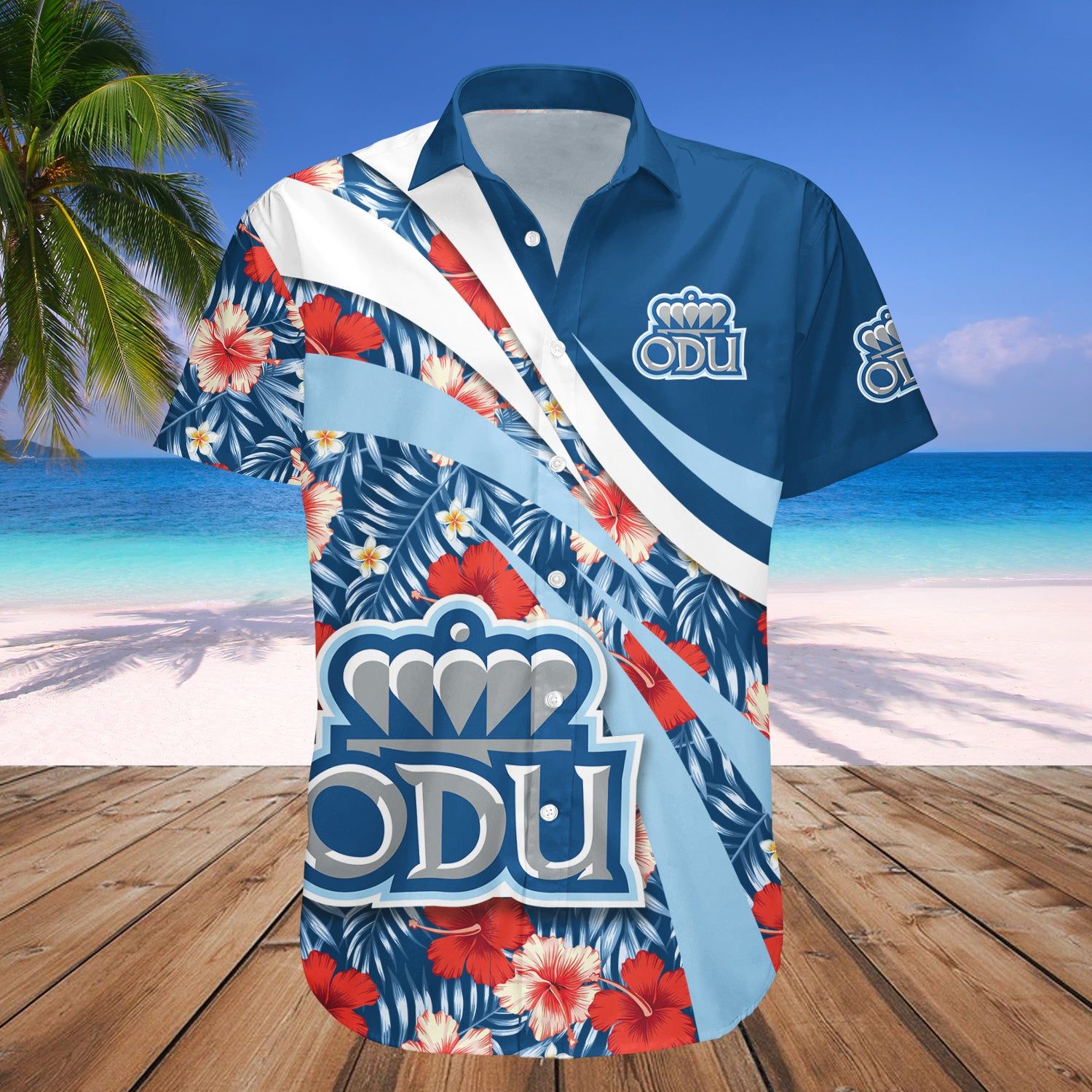 Old Dominion Monarchs Hawaii Shirt Hibiscus Sport Style – NCAA