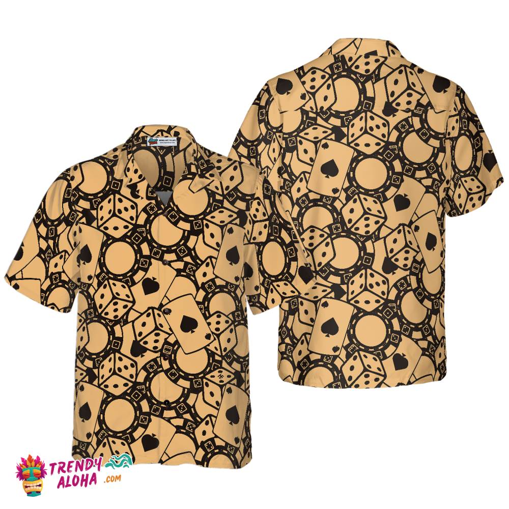 Old Retro Poker Shirt For Men Hawaiian Shirt Old Retro Poker Shirt For Men Hawaiian Shirt
