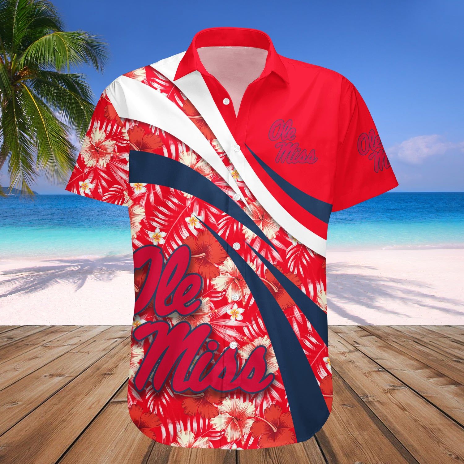Ole Miss Rebels Hawaii Shirt Hibiscus Sport Style – NCAA