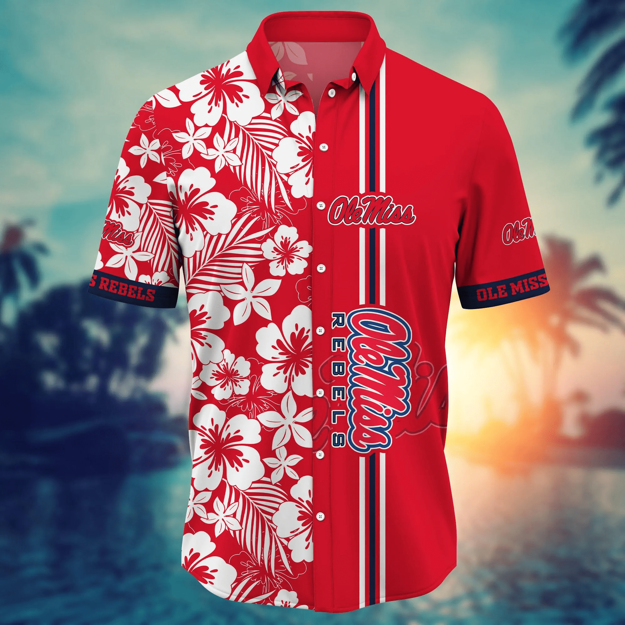 Ole Miss Rebels NCAA Hawaiian Shirt Beach Seasontime Aloha Shirt