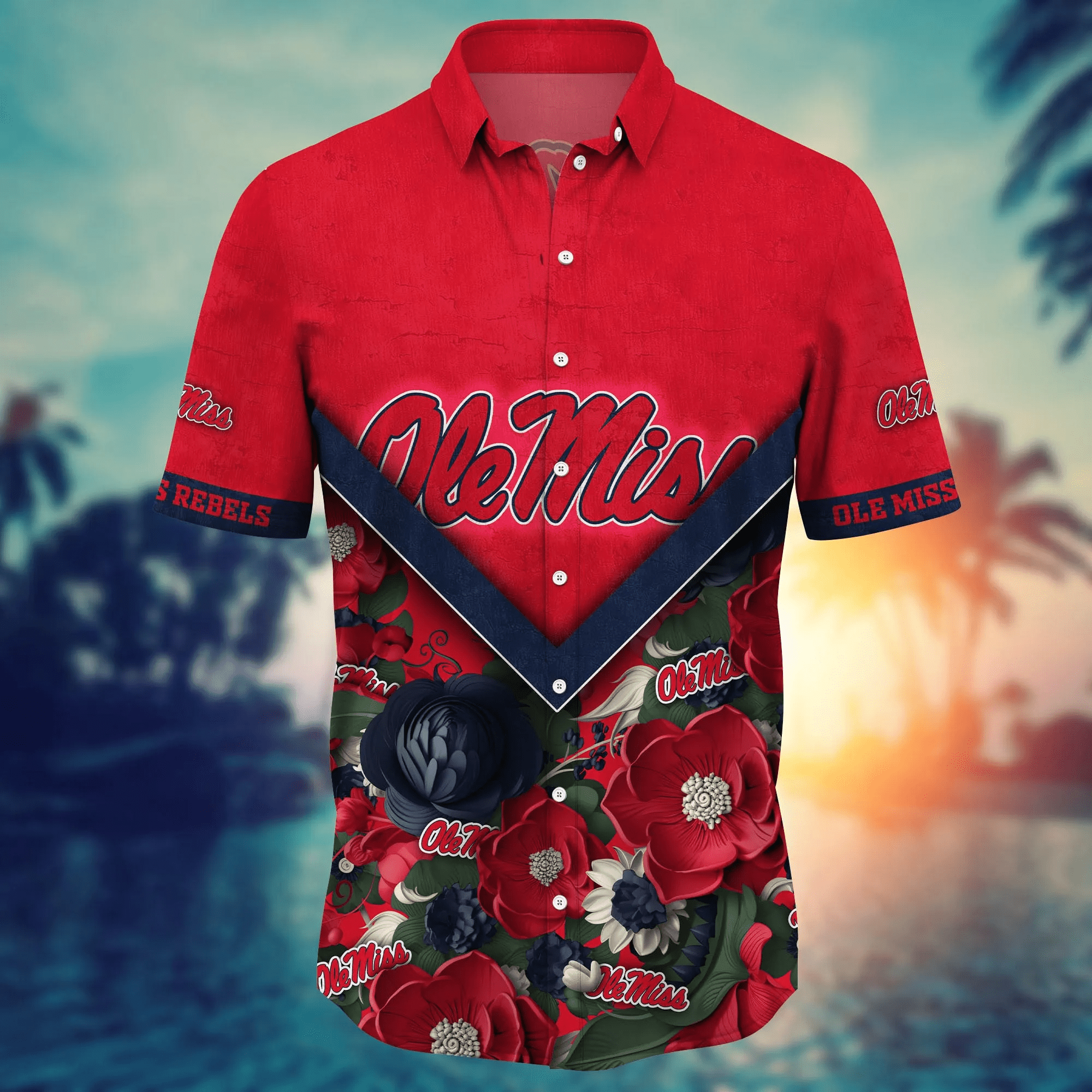 Ole Miss Rebels NCAA Hawaiian Shirt Custom Pool Days Aloha Shirt