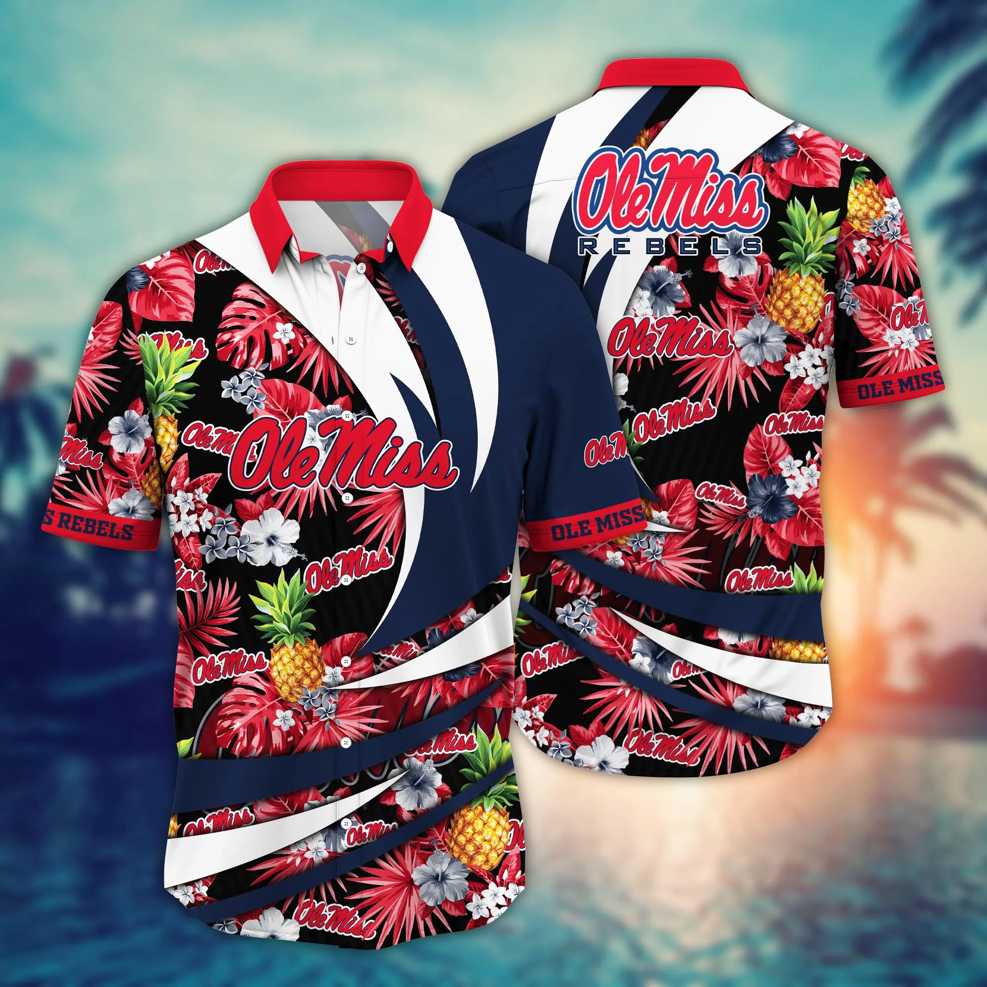 Ole Miss Rebels NCAA Hawaiian Shirt Hot Season Aloha Shirt Ole Miss Rebels NCAA Hawaiian Shirt Hot Season Aloha Shirt