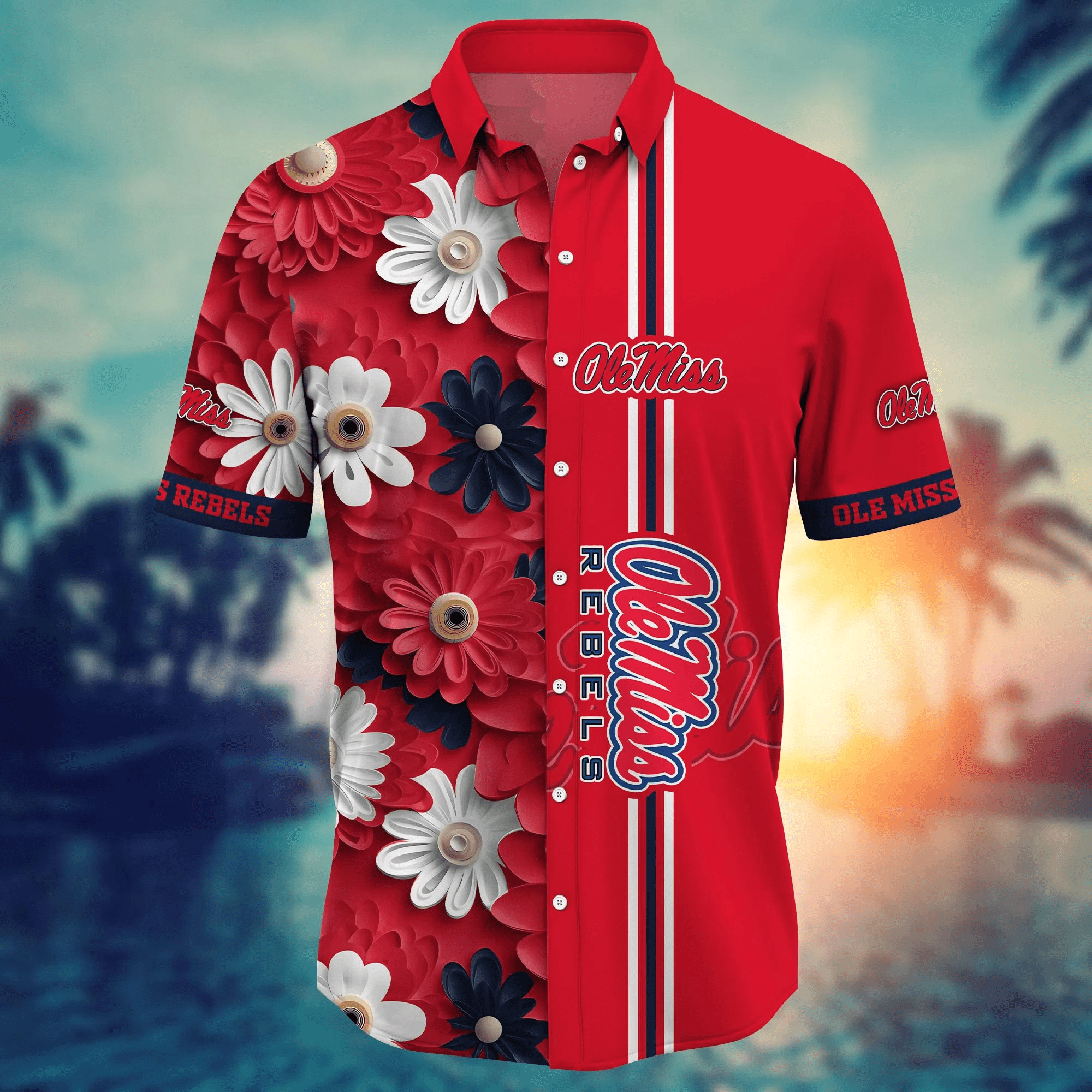 Ole Miss Rebels NCAA Hawaiian Shirt Light-Filled Aloha Shirt