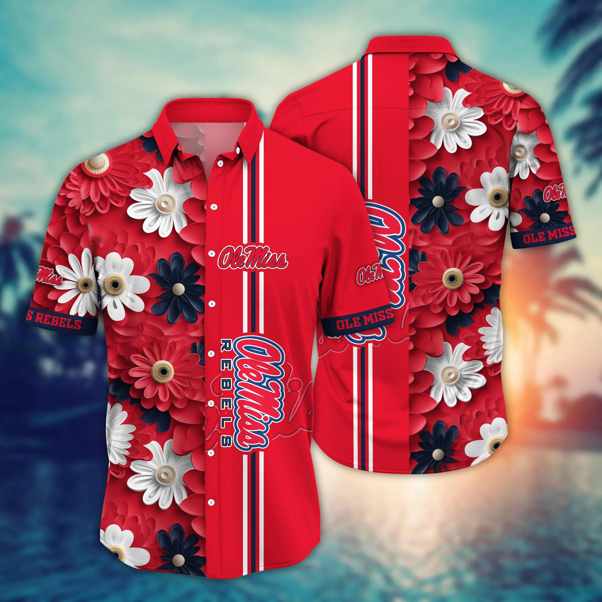 Ole Miss Rebels NCAA Hawaiian Shirt Light-Filled Aloha Shirt