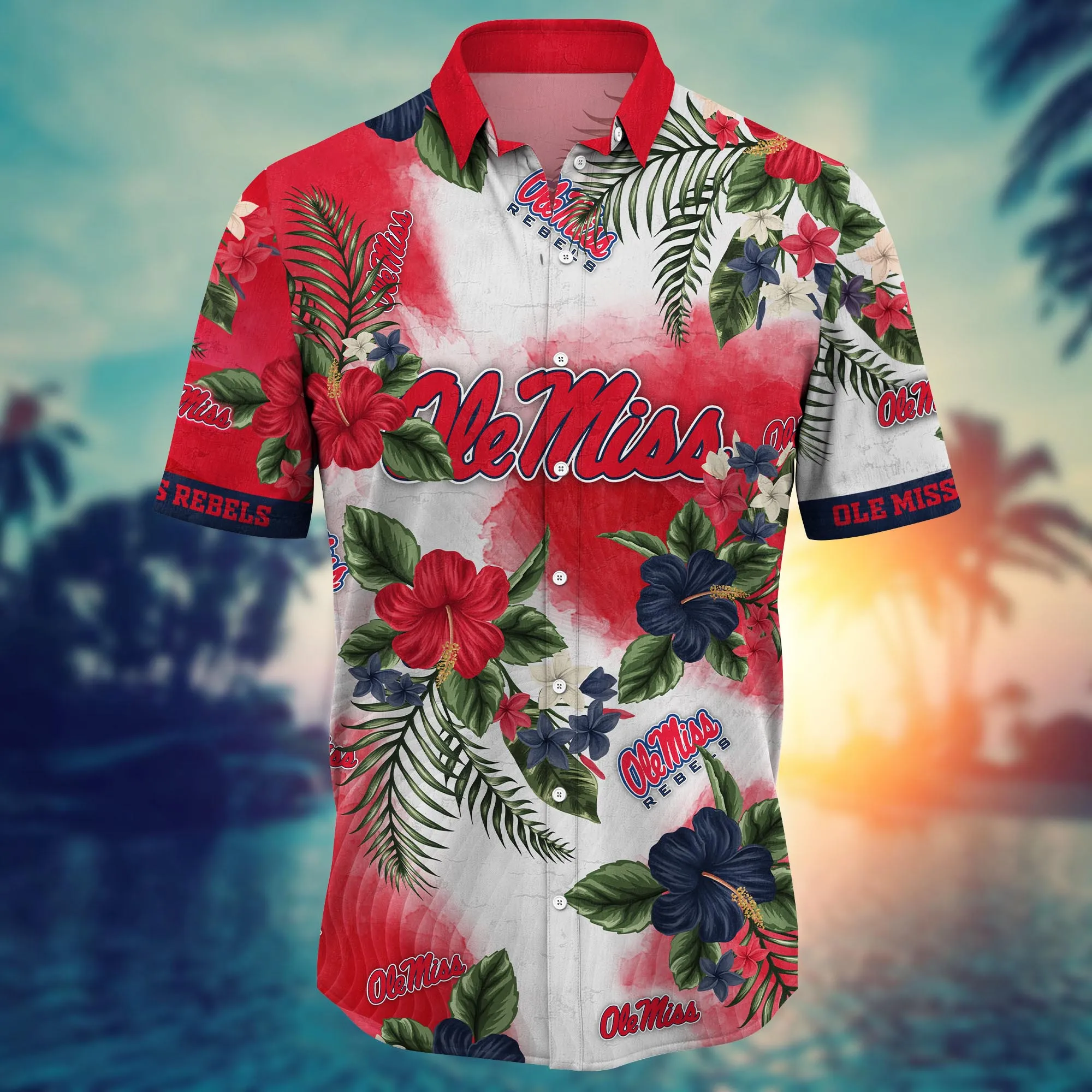 Ole Miss Rebels NCAA Hawaiian Shirt Midsummertime Aloha Shirt