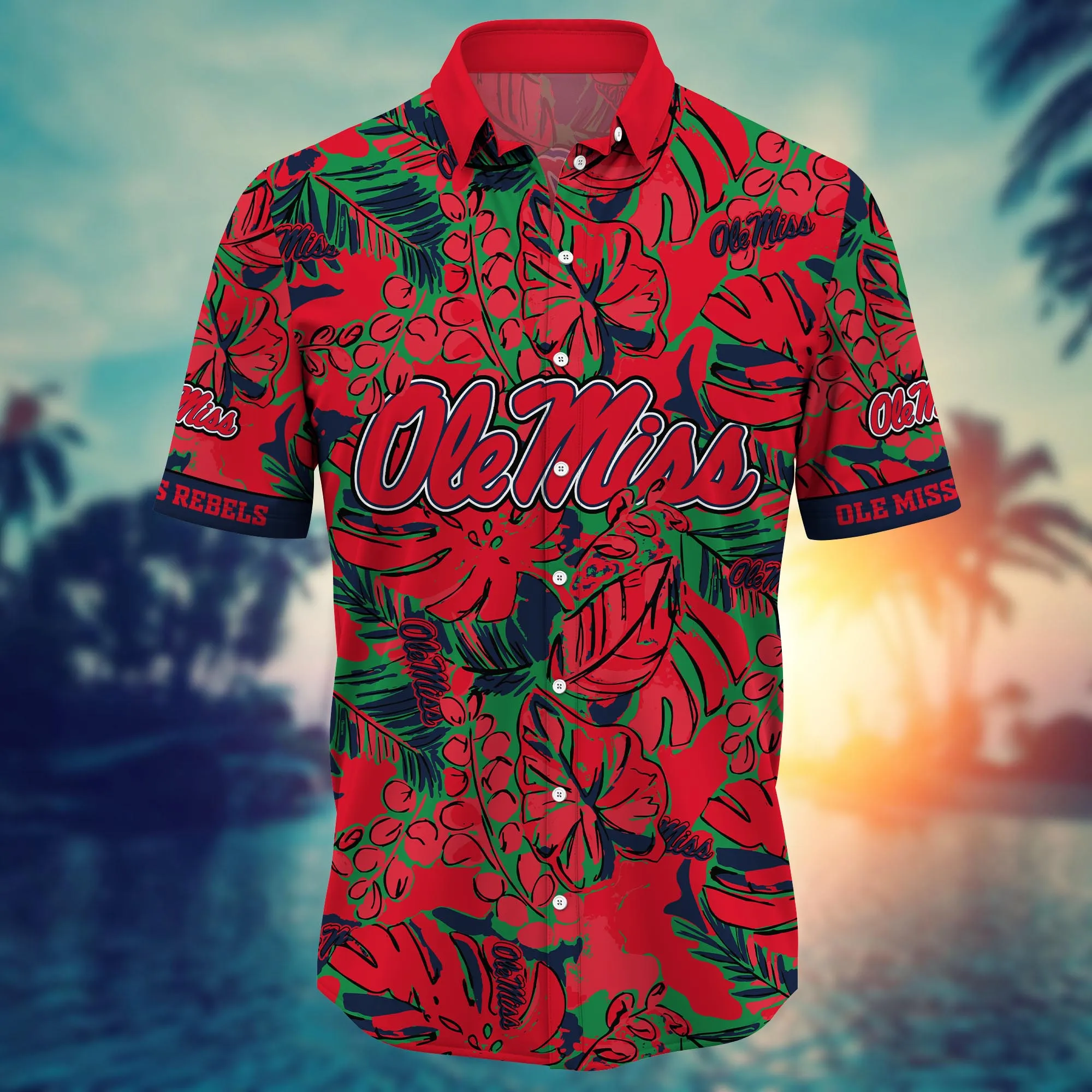 Ole Miss Rebels NCAA Hawaiian Shirt Pool Parties Aloha Shirt