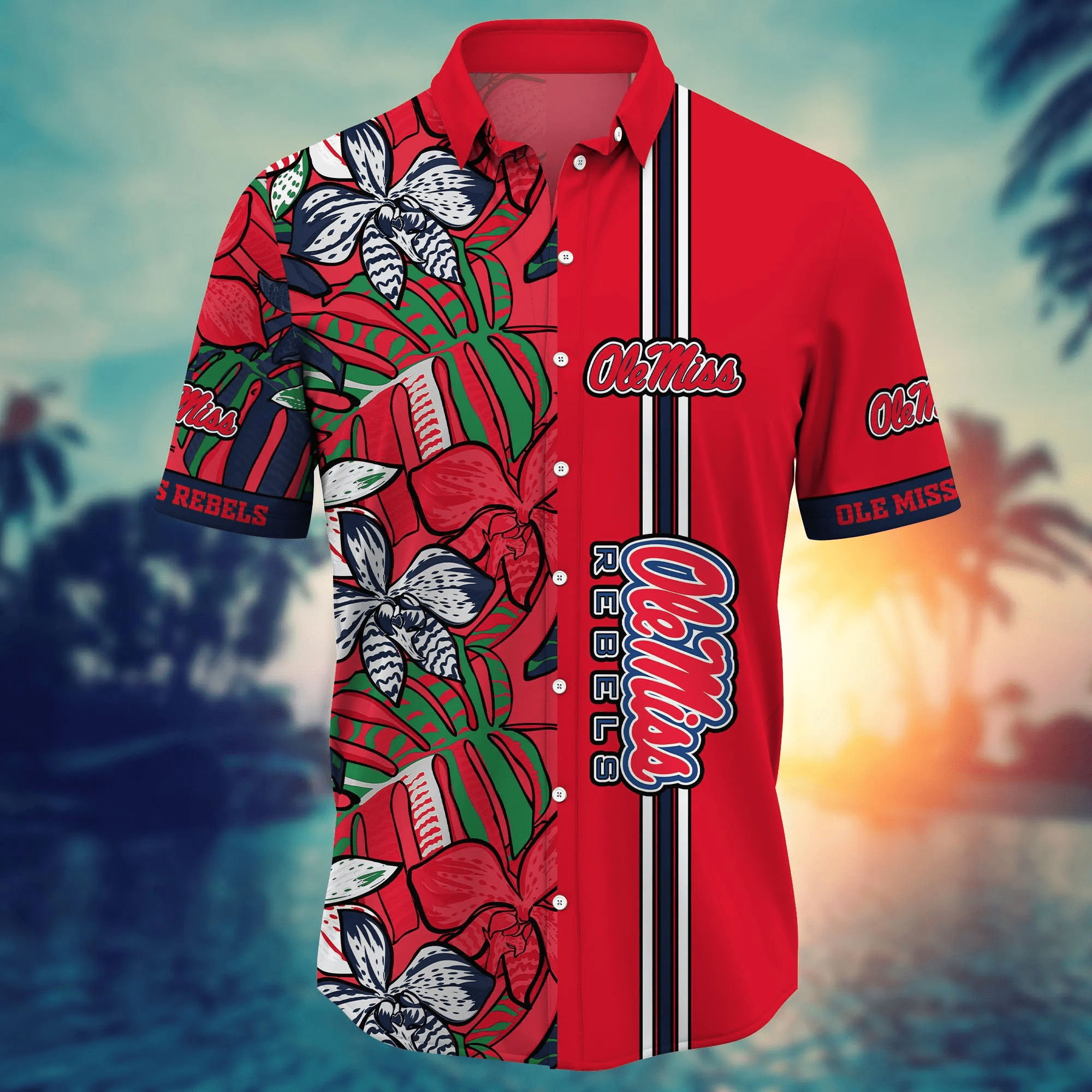 Ole Miss Rebels NCAA Hawaiian Shirt Summer Camps Aloha Shirt