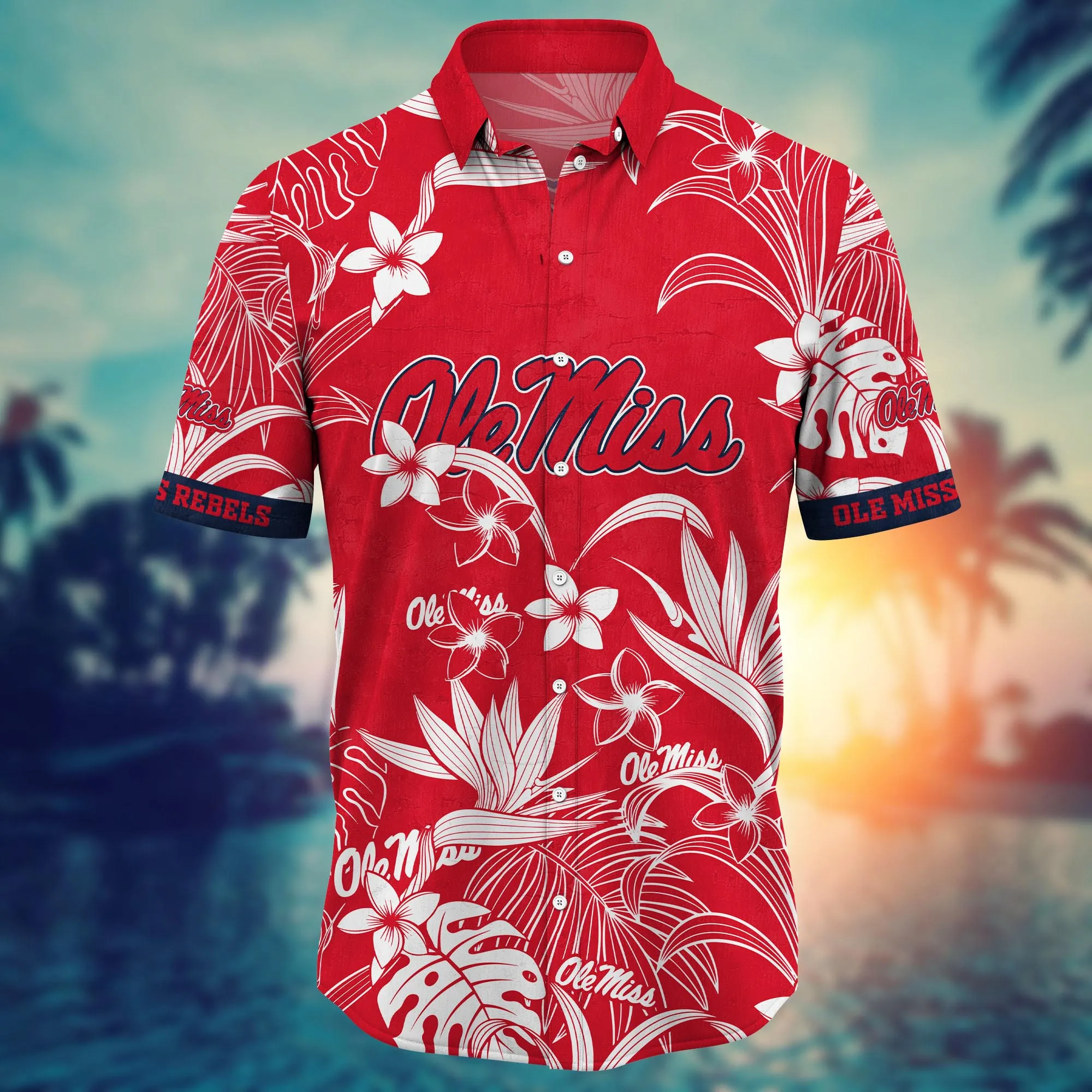 Ole Miss Rebels NCAA Hawaiian Shirt Tanningtime Aloha Shirt
