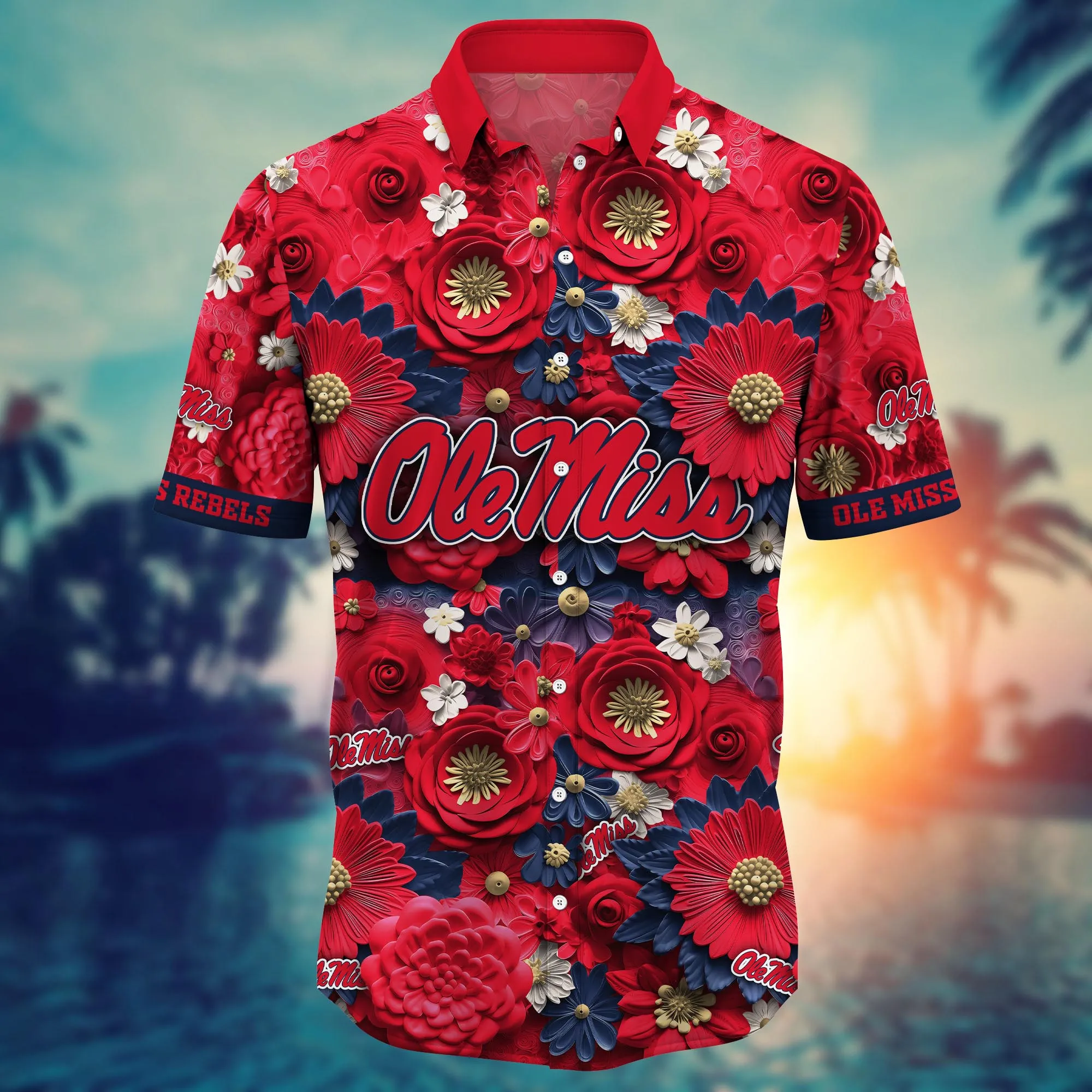 Ole Miss Rebels NCAA Hawaiian Shirt Trending For This Summer Customize Shirt Any Team