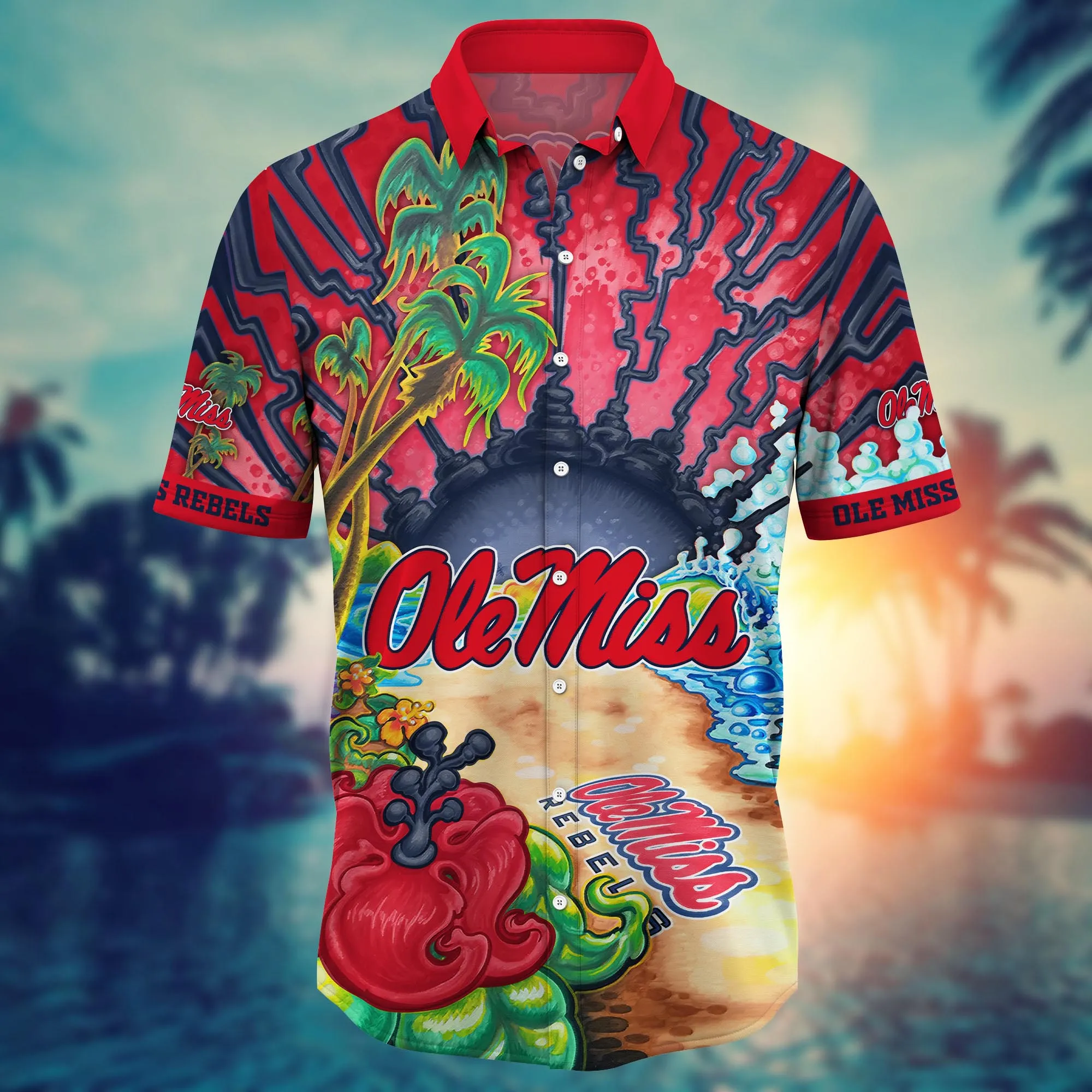 Ole Miss Rebels NCAA Hawaiian Shirt Vacation Spotstime Aloha Shirt