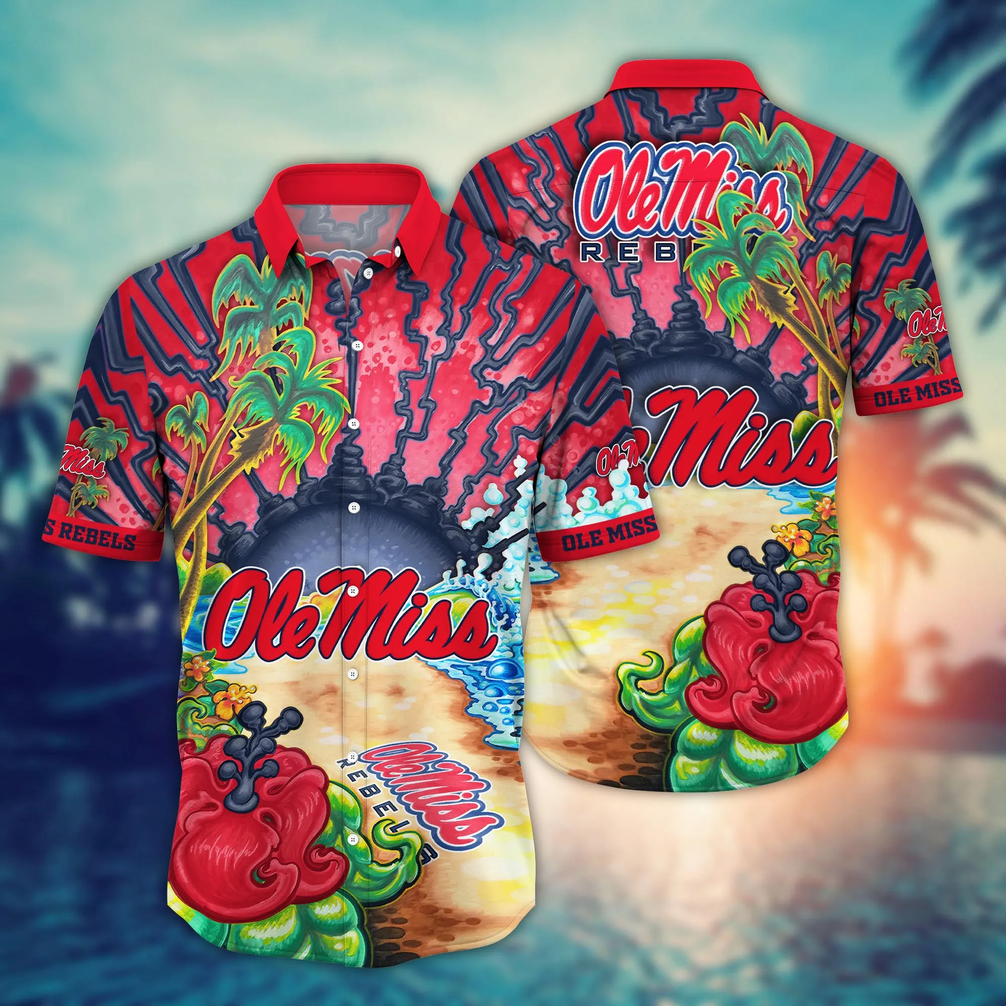 Ole Miss Rebels NCAA Hawaiian Shirt Vacation Spotstime Aloha Shirt Ole Miss Rebels NCAA Hawaiian Shirt Vacation Spotstime Aloha Shirt