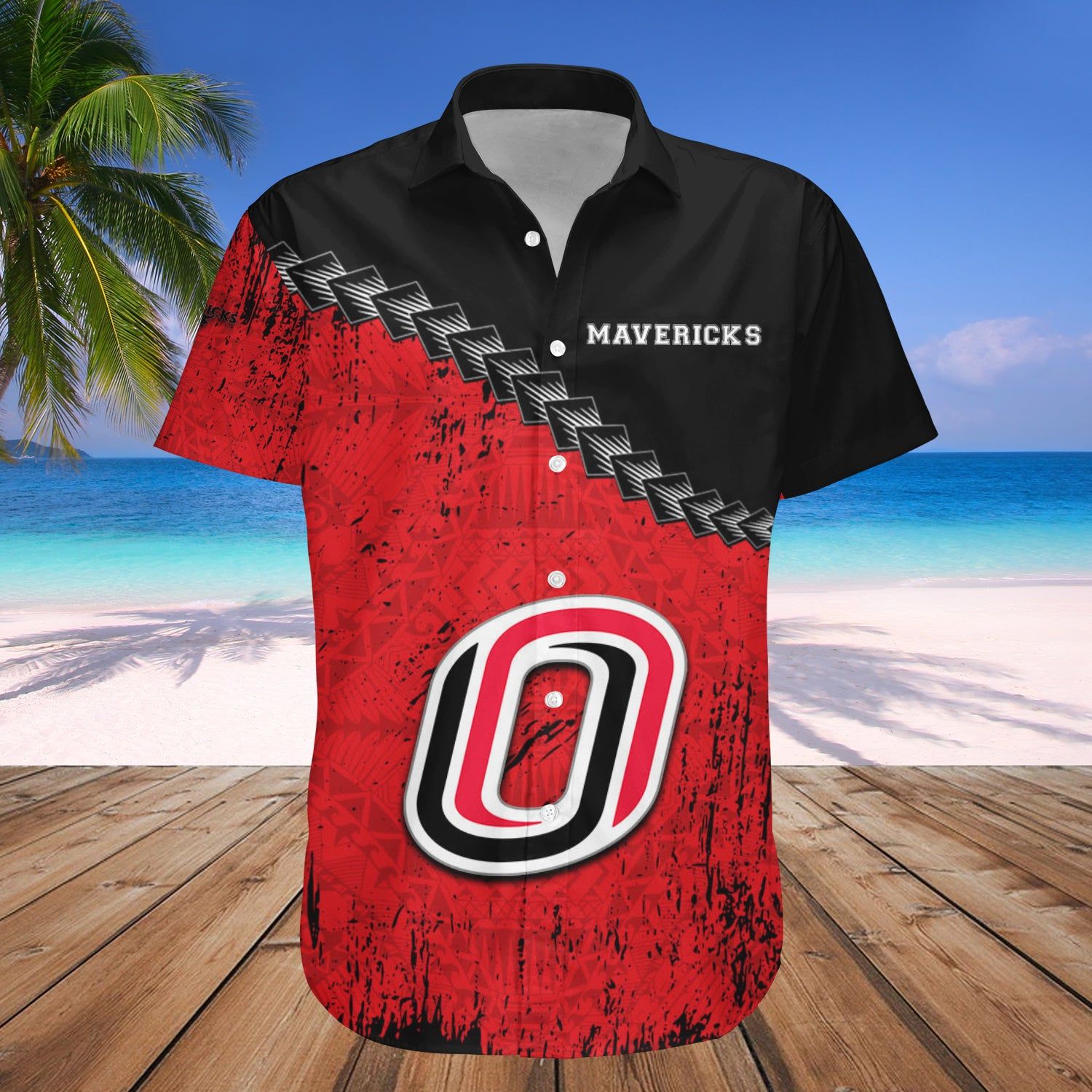 Omaha Mavericks Hawaii Shirt Grunge Polynesian Tattoo – NCAA
