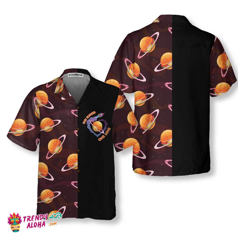 One Burger One Love Hawaiian Shirt, Planet Burger Shirt For Men & Women