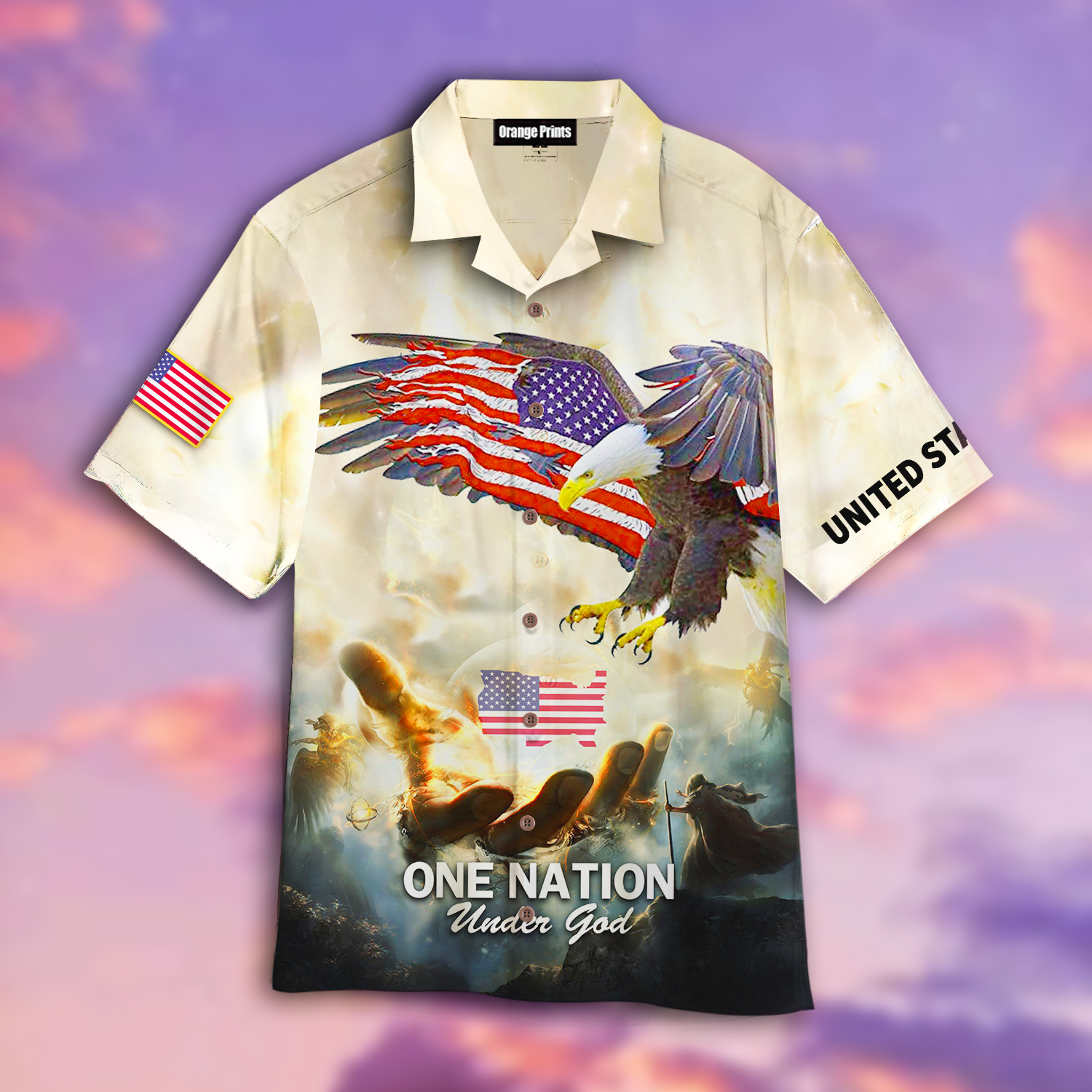 One Nation Under God Aloha Hawaiian Shirts For Men And Women |