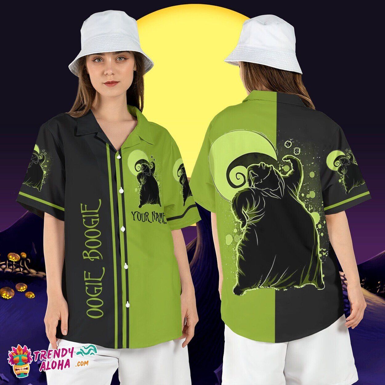 Oogie Boogie Custom Halloween Boogieman Baseball Aloha Shirt
