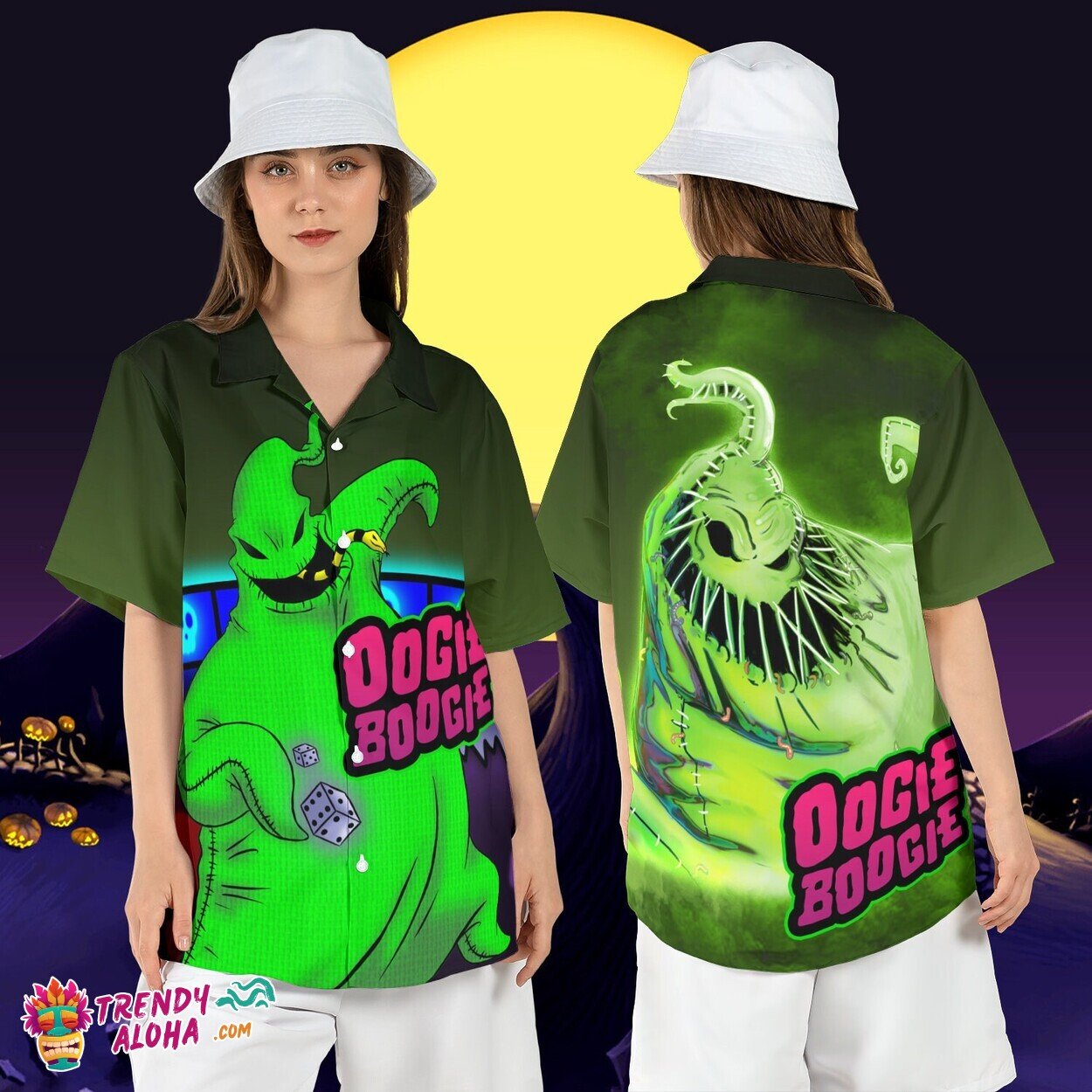 Oogie Boogie Man Halloween Nightmare Before Xmas Aloha Shirt