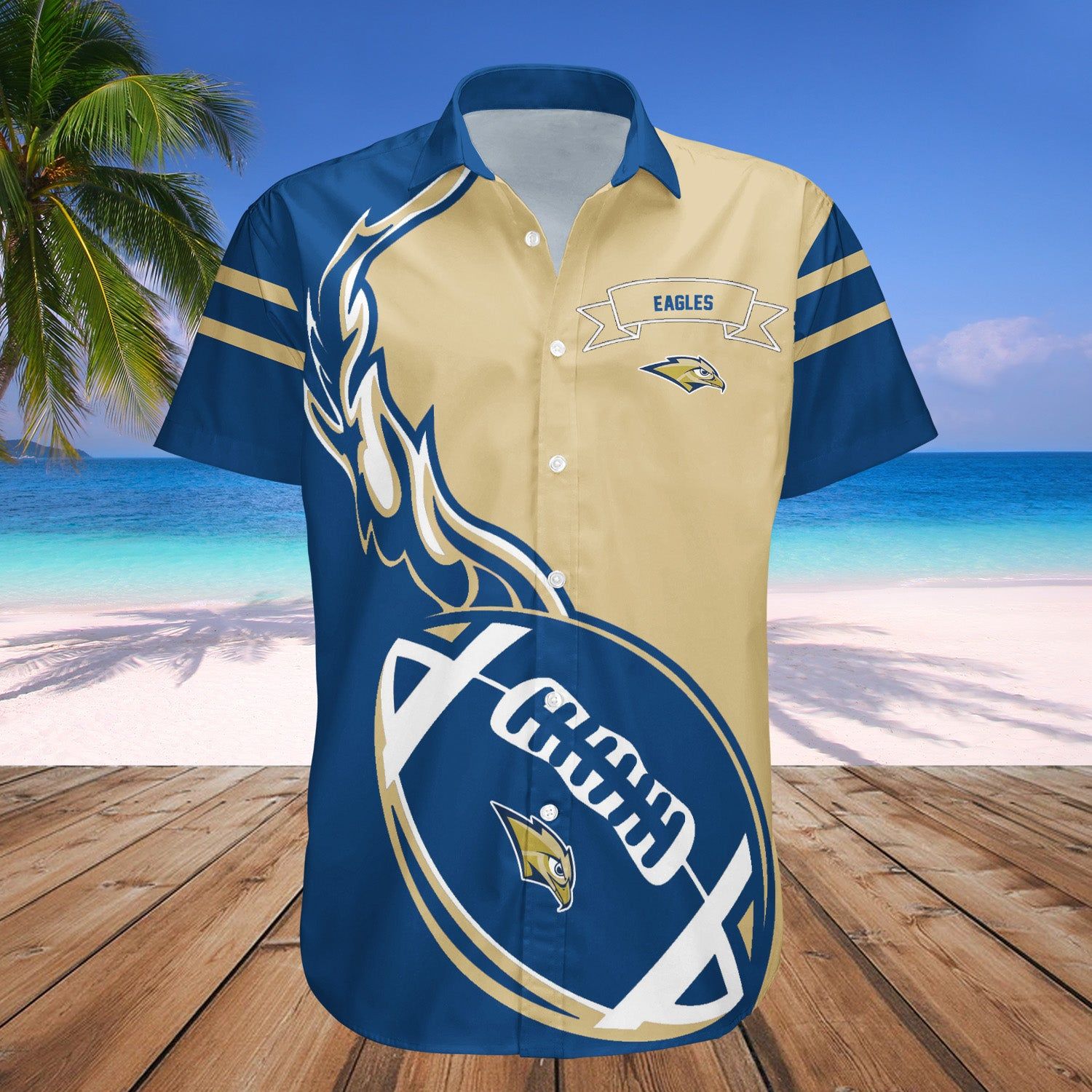 Oral Roberts Golden Eagles Hawaii Shirt Flame Ball – NCAA