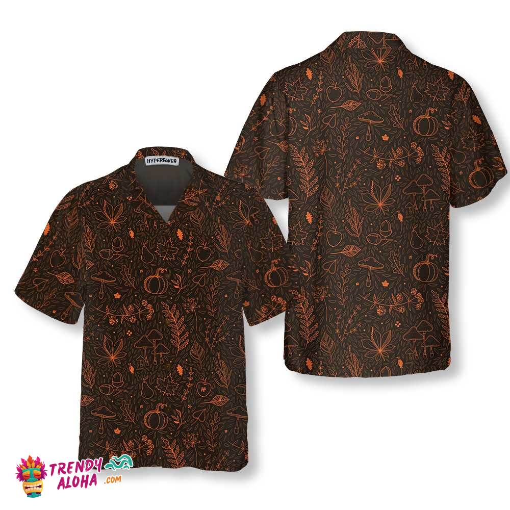 Orange Autumn Harvest Thanksgiving Hawaiian Shirt, Unique Thanksgiving Gift For Men And Women Orange Autumn Harvest Thanksgiving Hawaiian Shirt, Unique Thanksgiving Gift For Men And Women