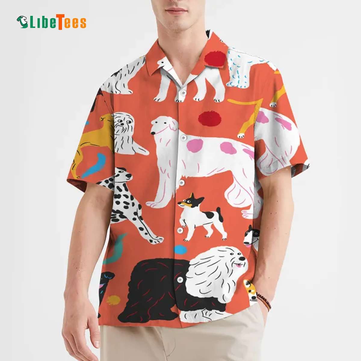 Orange Dogs Trendy Hawaiian Shirt Perfect Gifts For Your Loved Ones