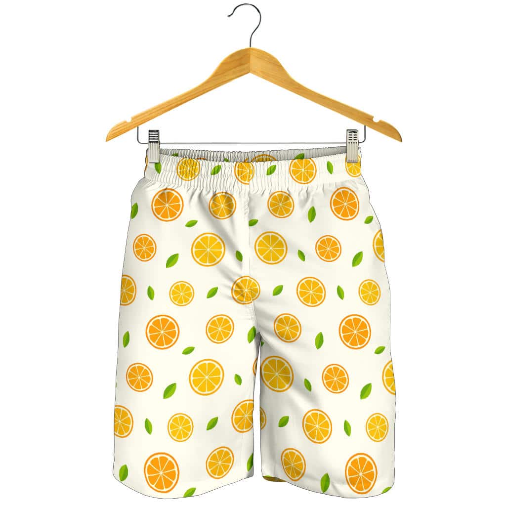 Oranges Leaves Pattern For Men Women Kid Shorts