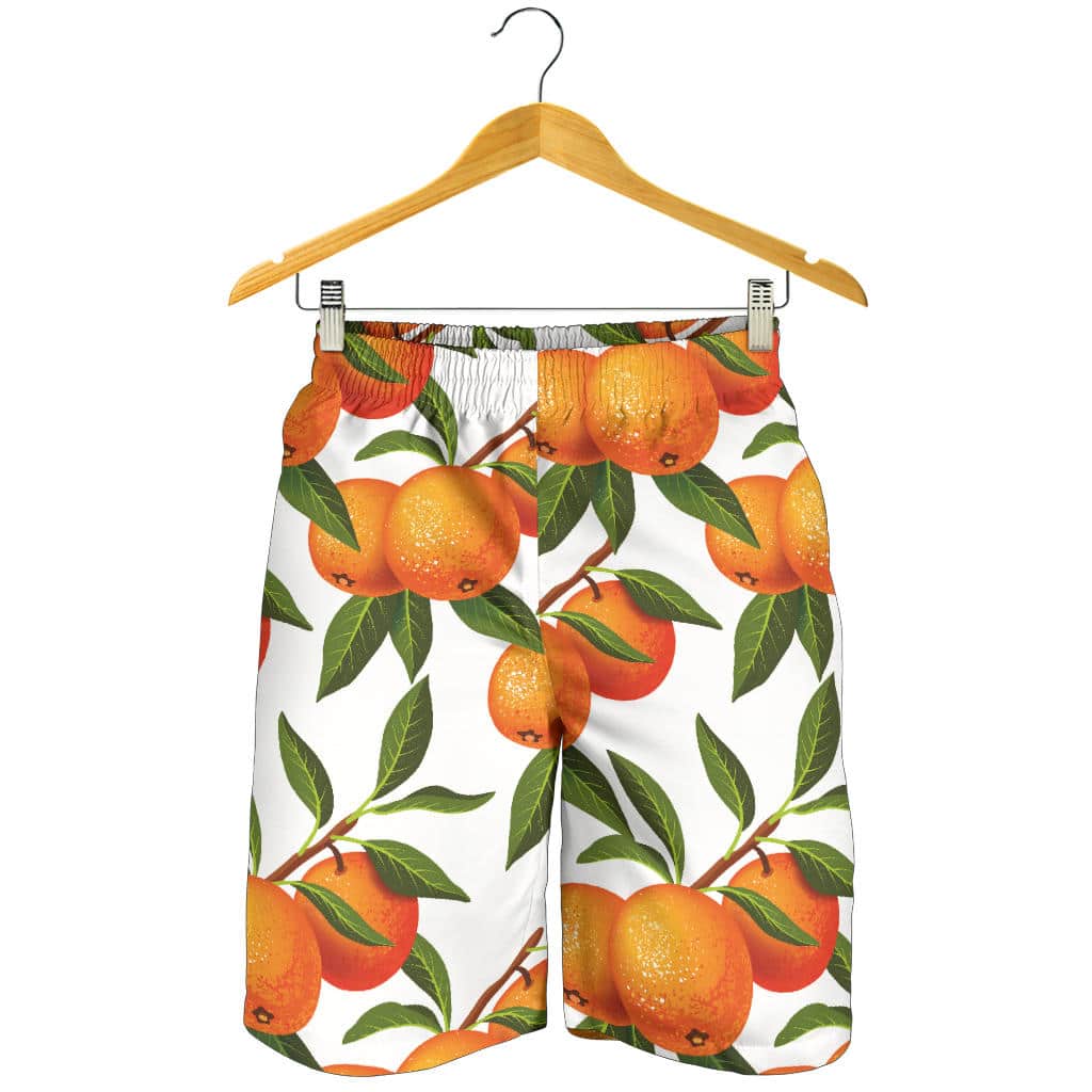 Oranges Pattern Background For Men Women Kid Shorts