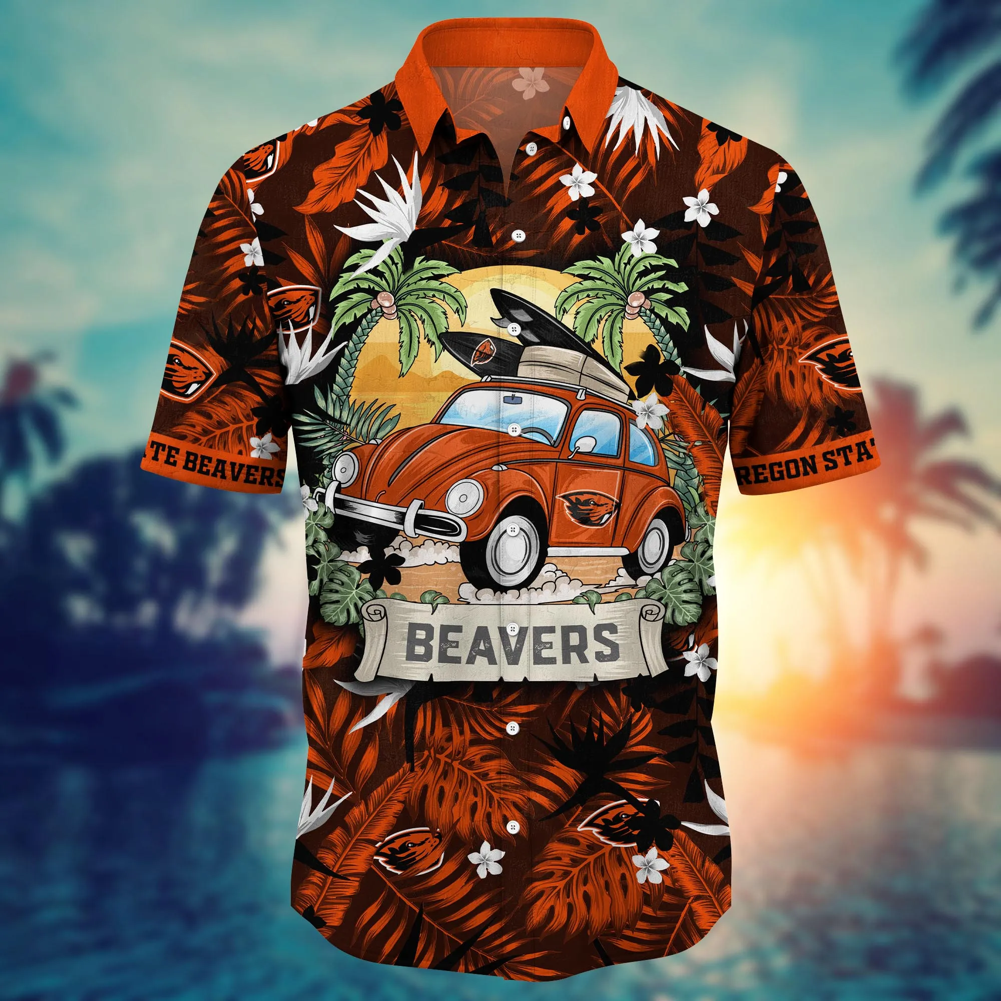 Oregon State Beavers NCAA Hawaiian Shirt Getawaystime Aloha Shirt