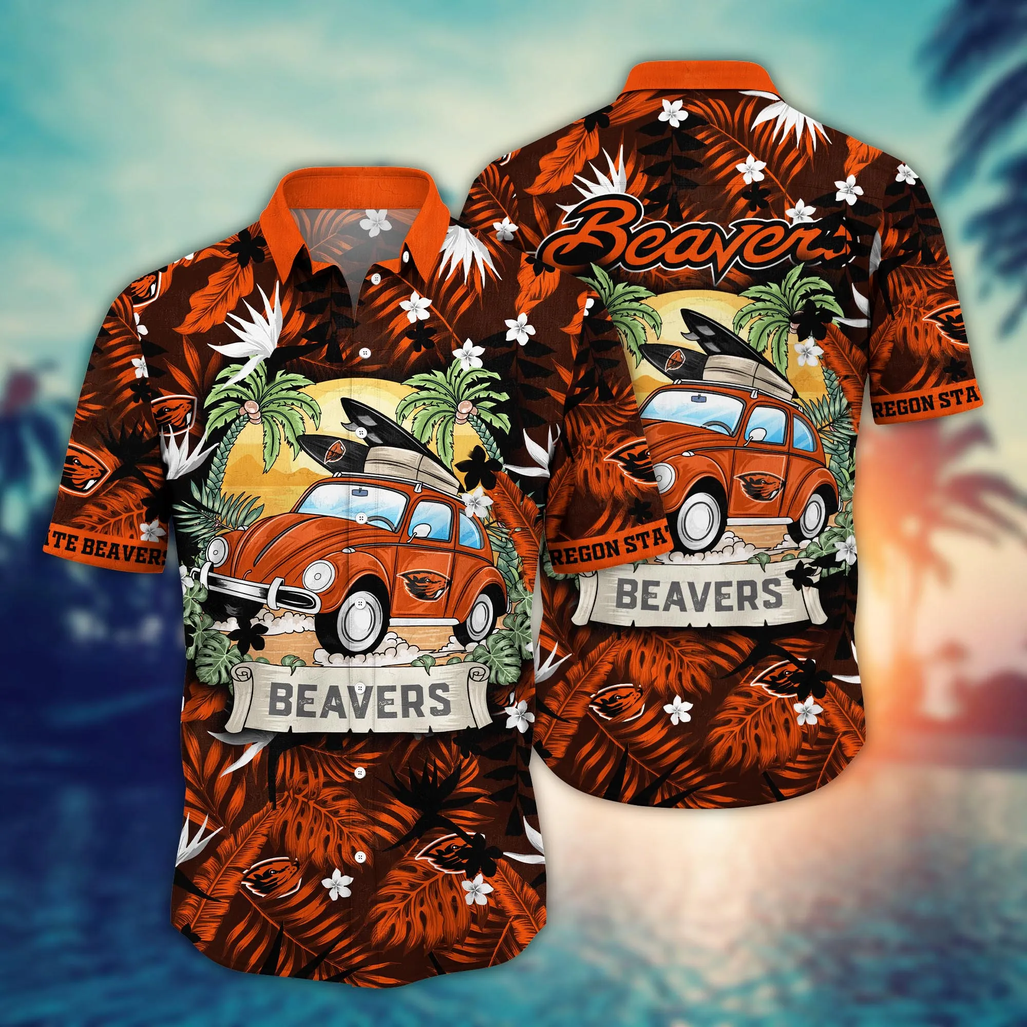 Oregon State Beavers NCAA Hawaiian Shirt Getawaystime Aloha Shirt Oregon State Beavers NCAA Hawaiian Shirt Getawaystime Aloha Shirt
