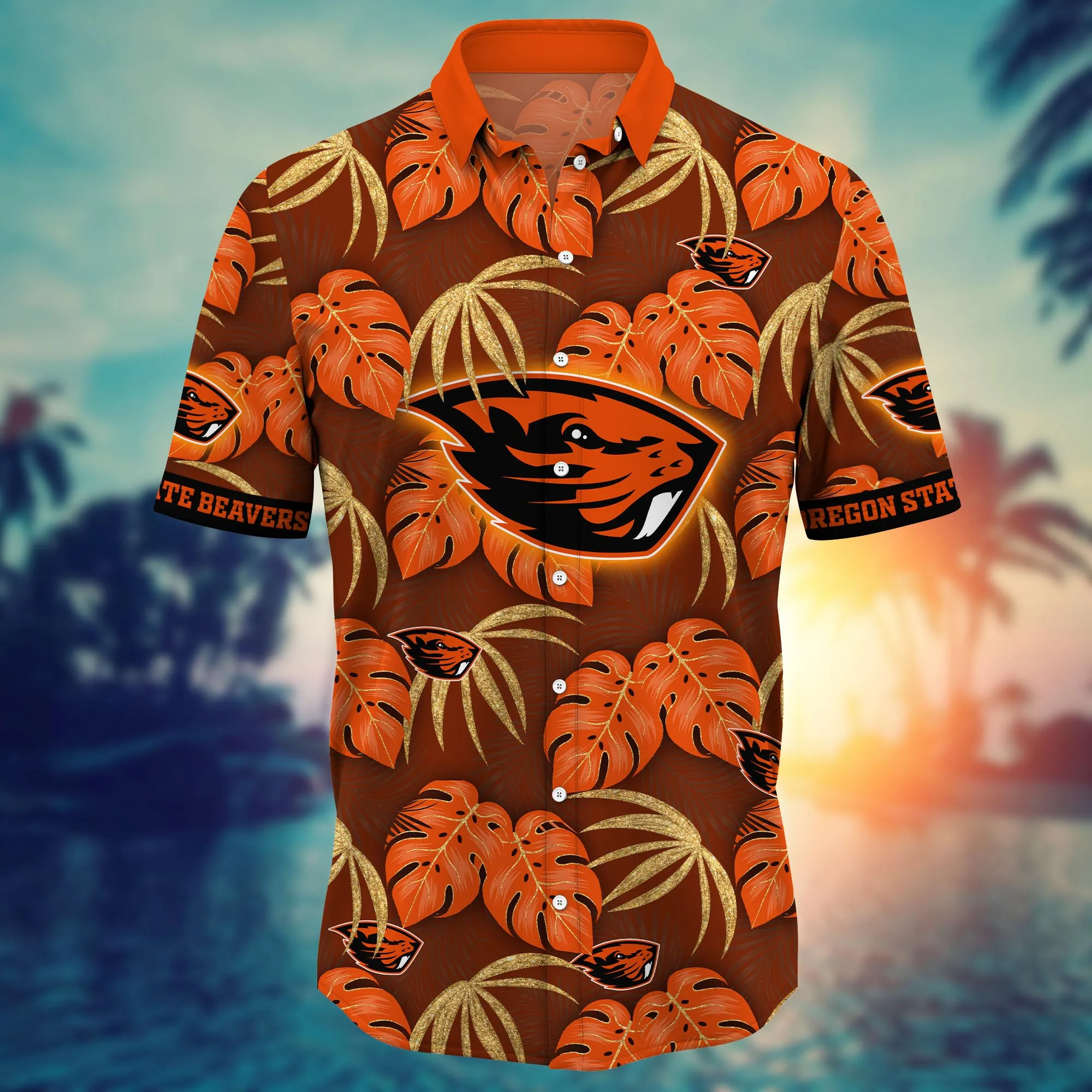 Oregon State Beavers NCAA Hawaiian Shirt Hot Days Aloha Shirt